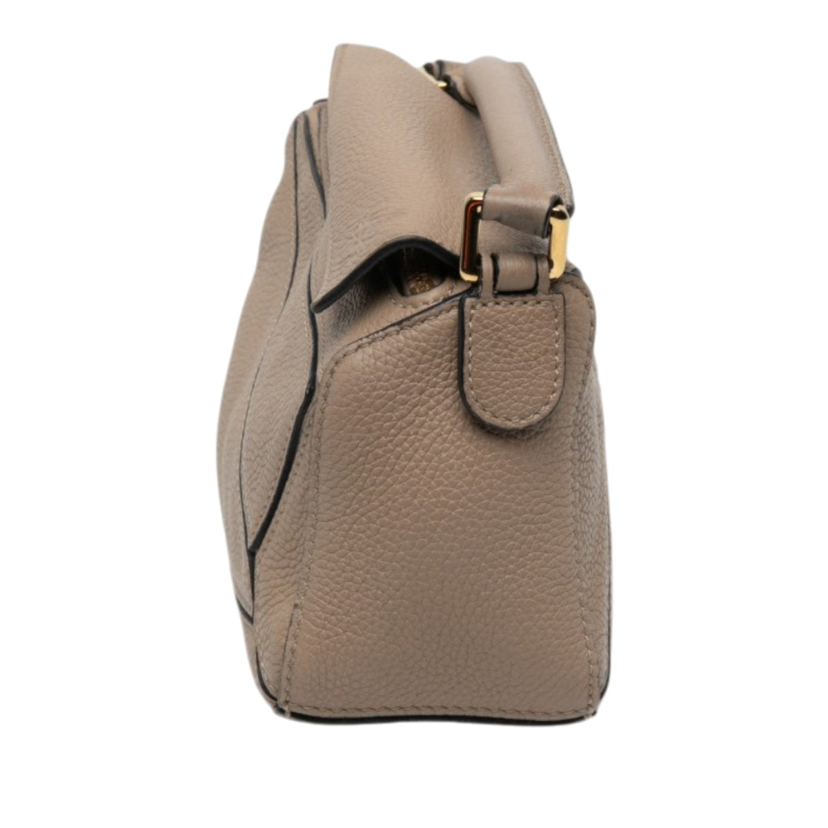LOEWE Mini Calfskin Puzzle Satchel — Brown