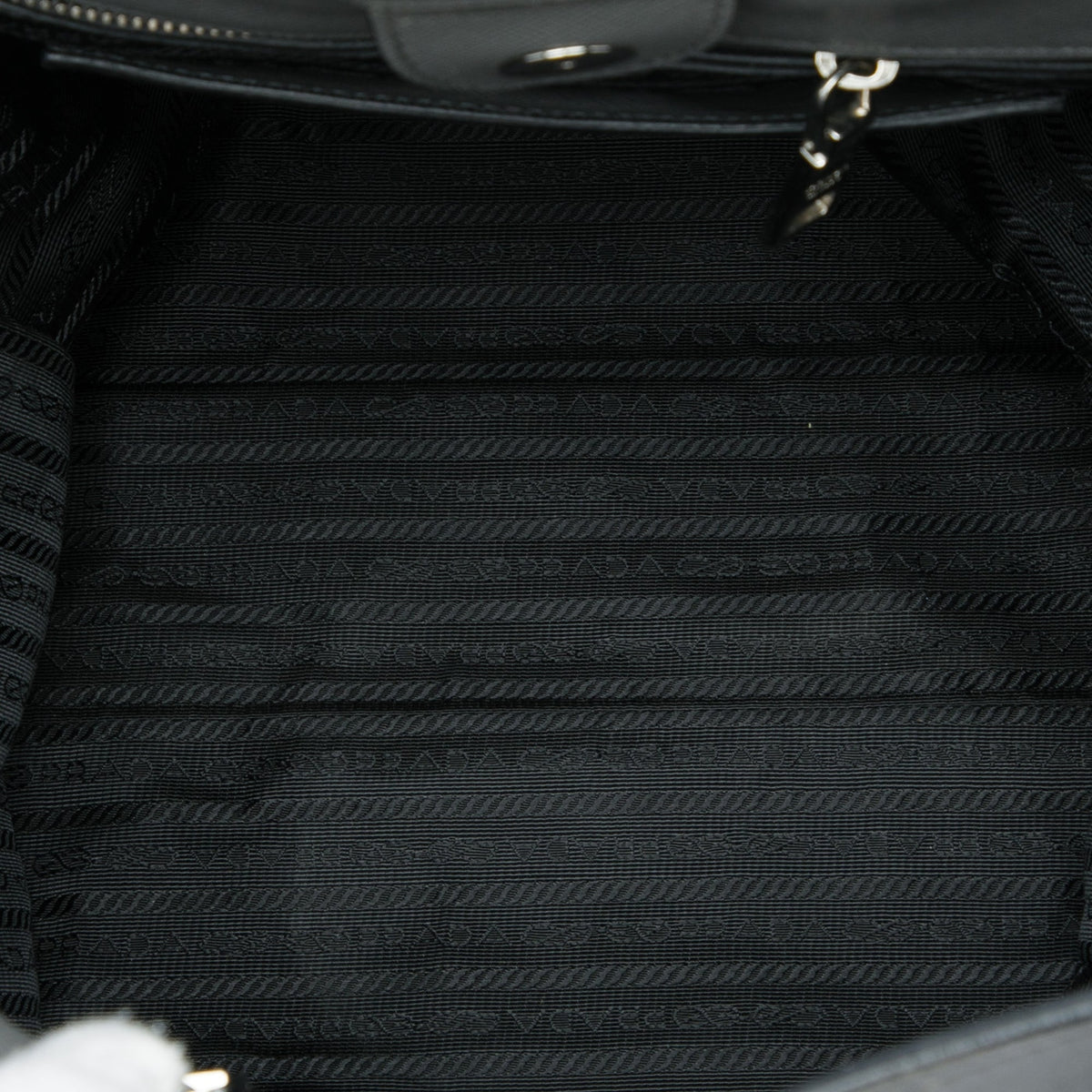 Prada Medium Saffiano Tote — Gray