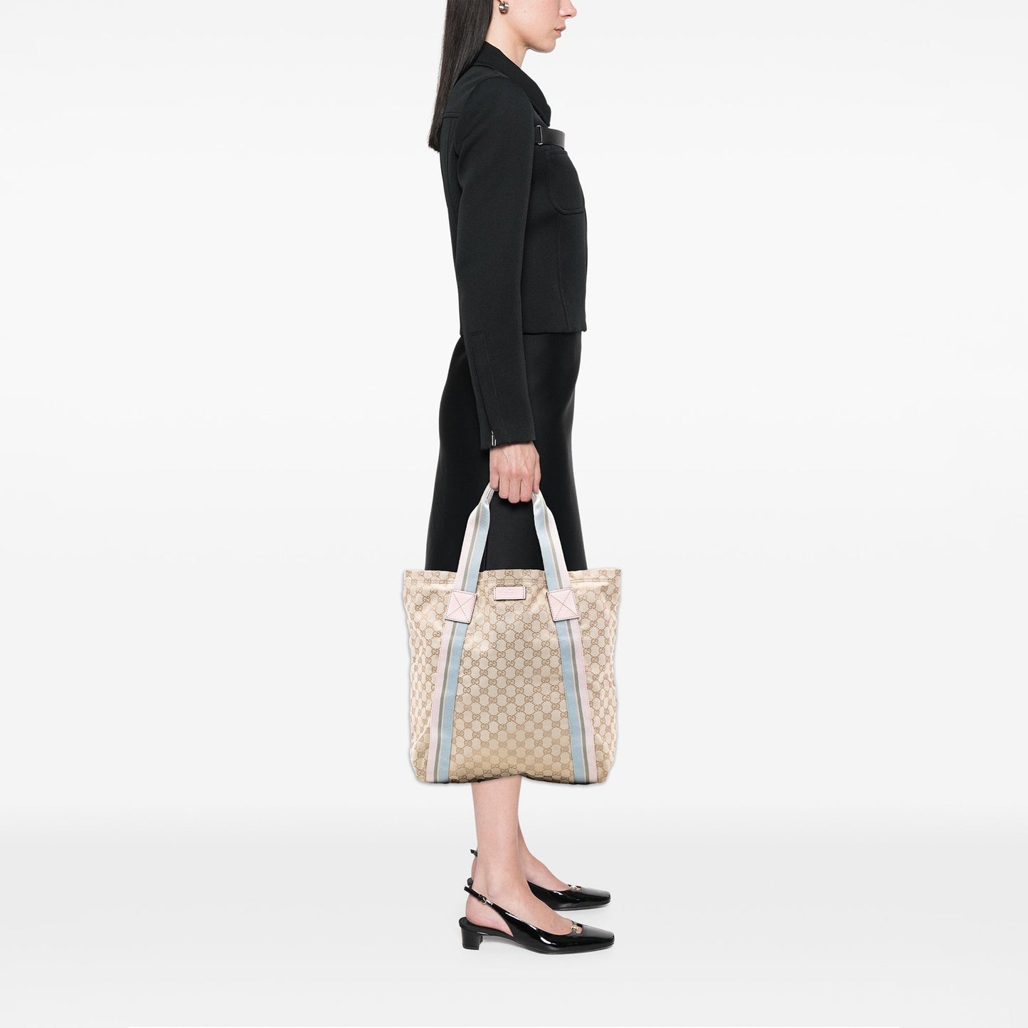 Gucci GG Canvas Web Tote