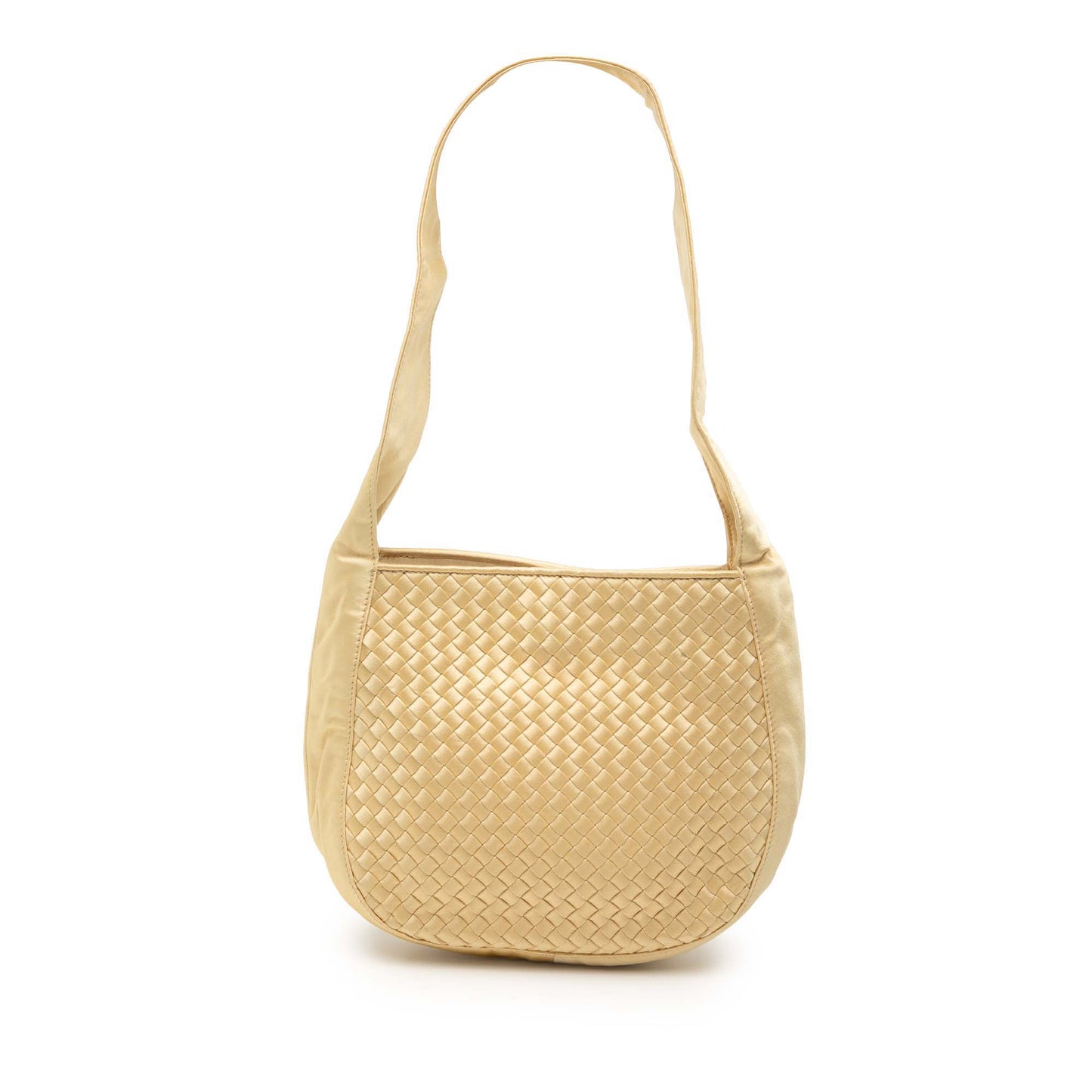 Bottega Veneta Satin Intrecciato Shoulder Bag