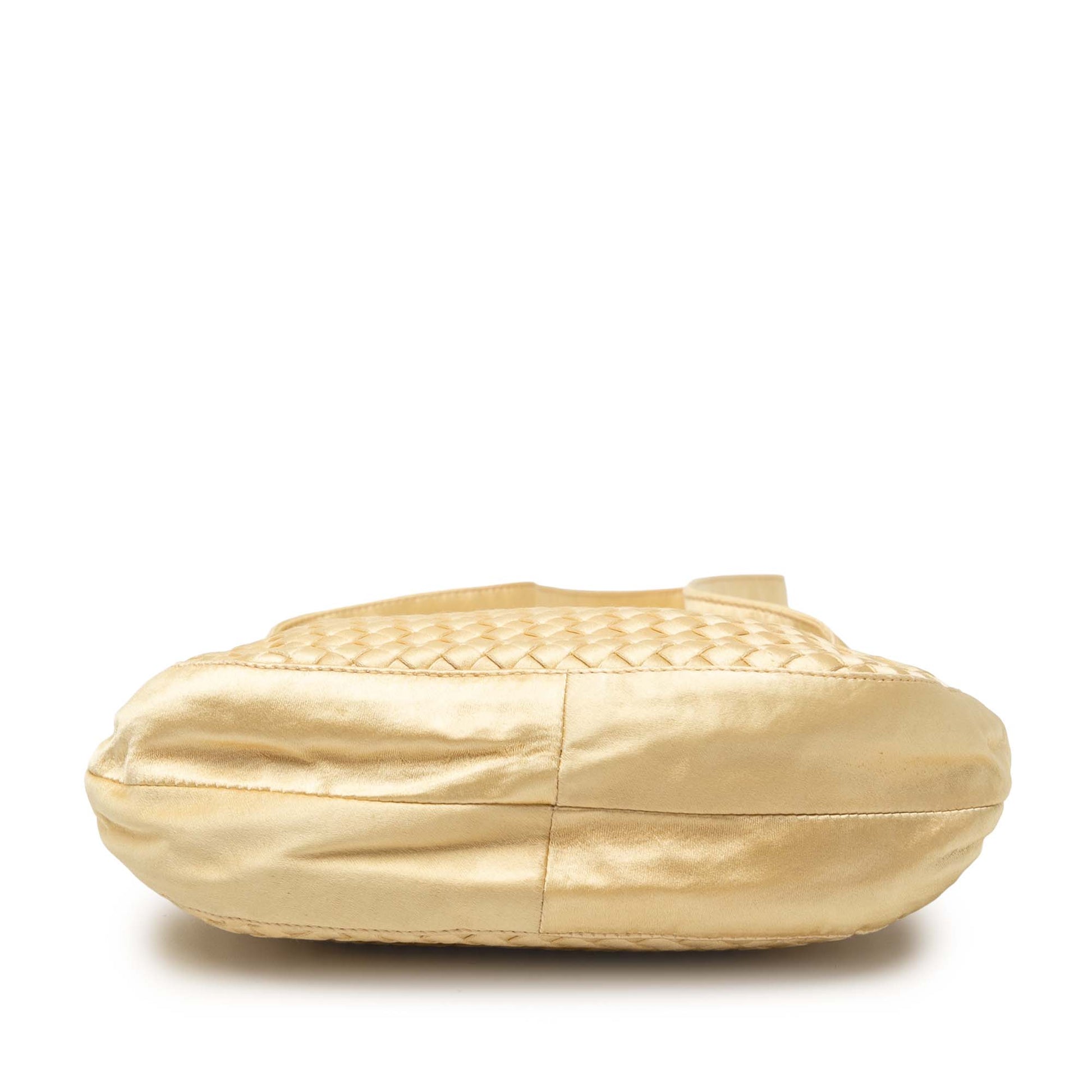 Bottega Veneta Satin Intrecciato Shoulder Bag