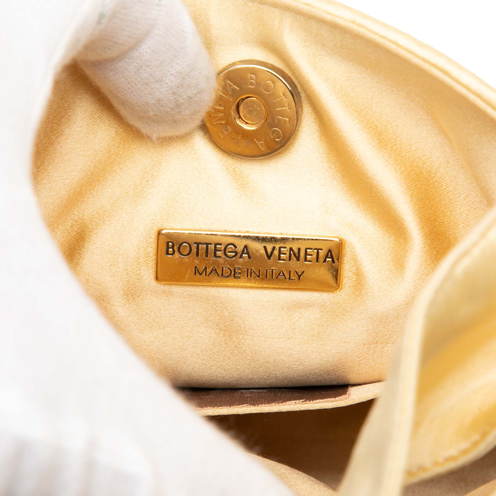 Bottega Veneta Satin Intrecciato Shoulder Bag
