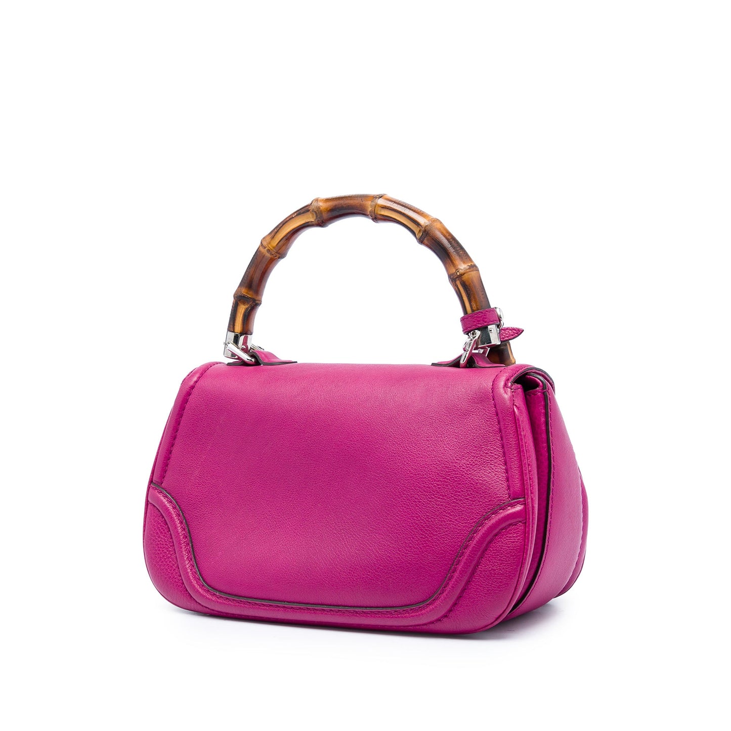 Gucci Medium Calfskin Bamboo Top Handle Bag