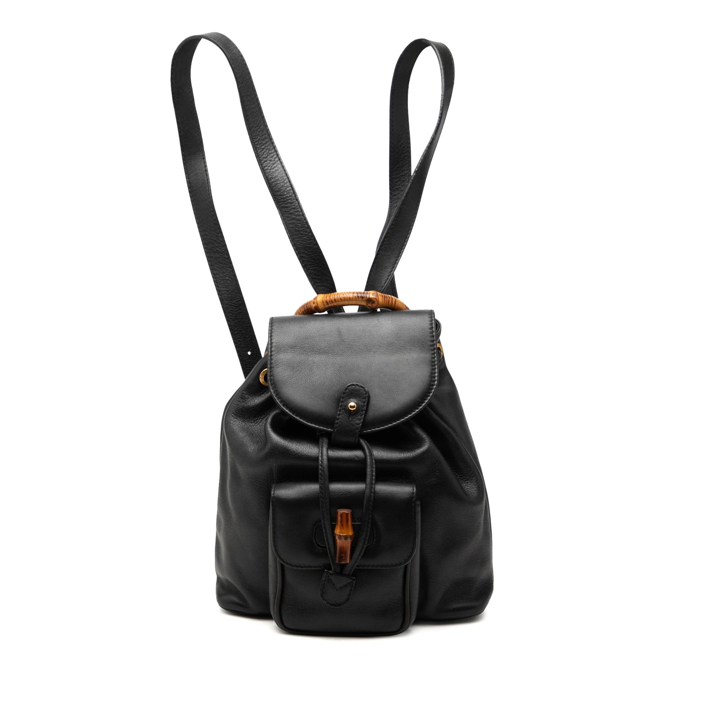 Gucci Calfskin Bamboo Backpack