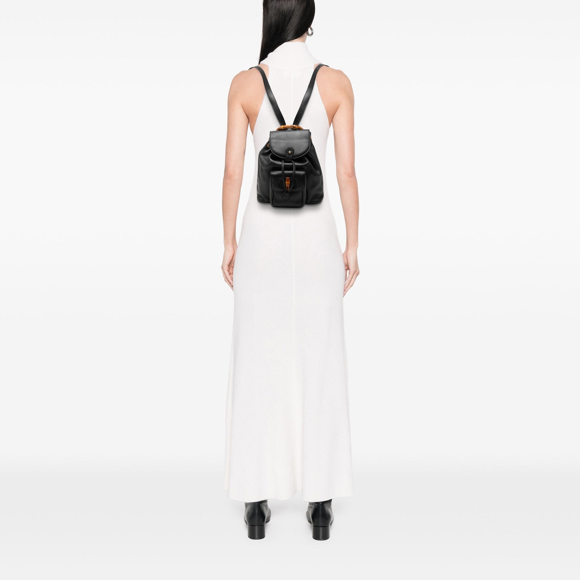 Gucci Calfskin Bamboo Backpack