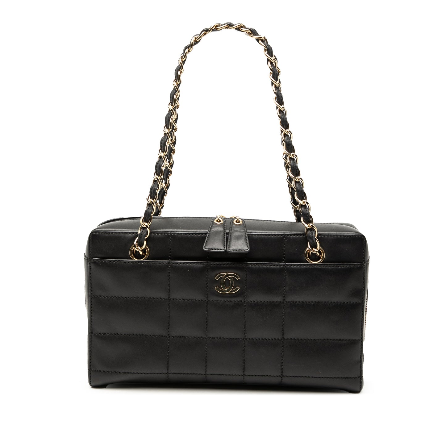 Chanel CC Choco Bar Lambskin Chain Shoulder Bag