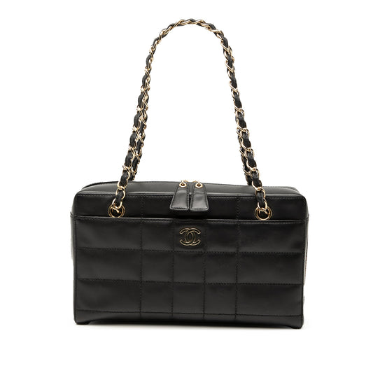 Chanel CC Choco Bar Lambskin Chain Shoulder Bag
