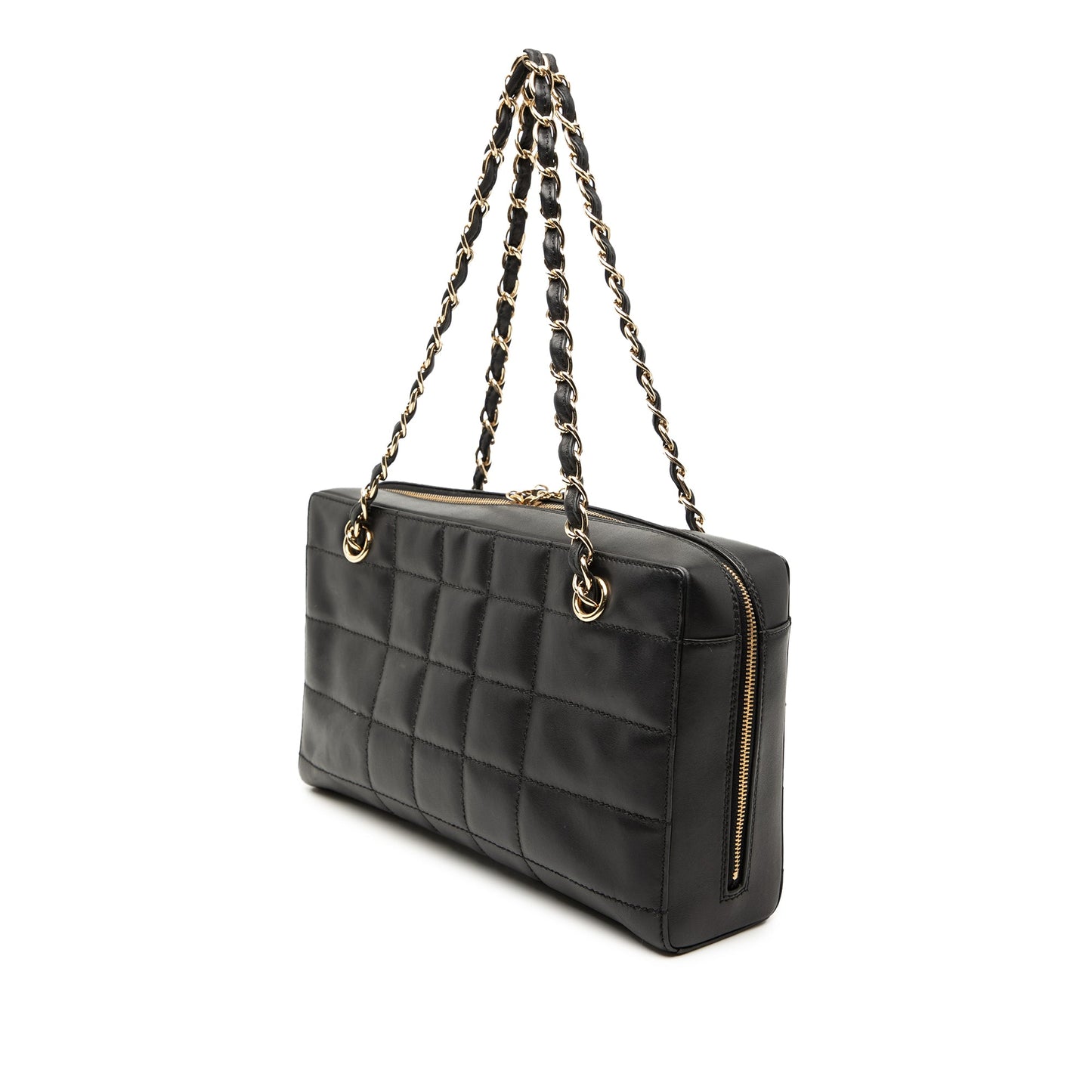 Chanel CC Choco Bar Lambskin Chain Shoulder Bag