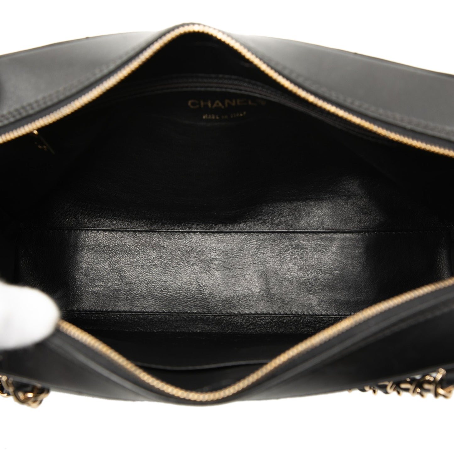 Chanel CC Choco Bar Lambskin Chain Shoulder Bag