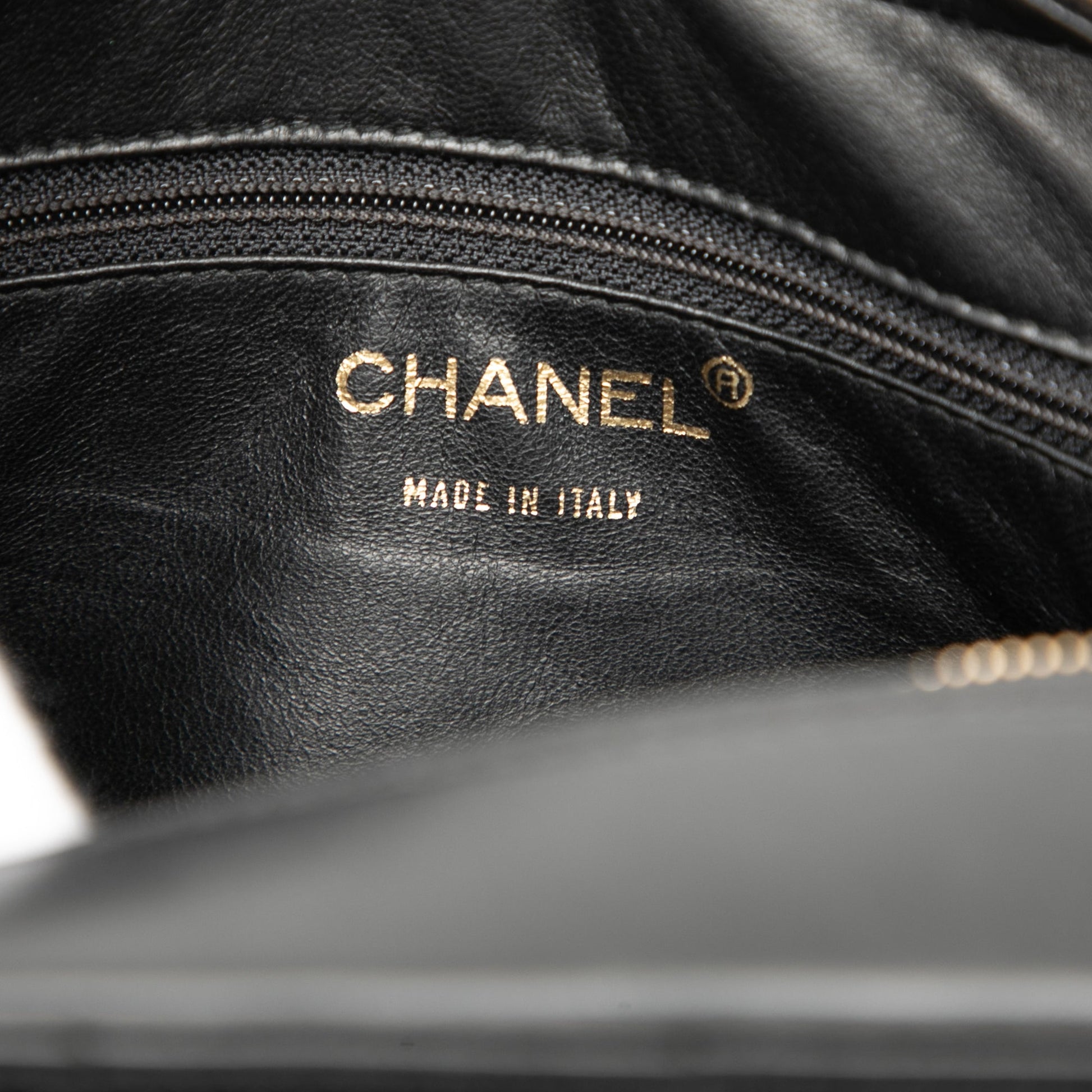 Chanel CC Choco Bar Lambskin Chain Shoulder Bag