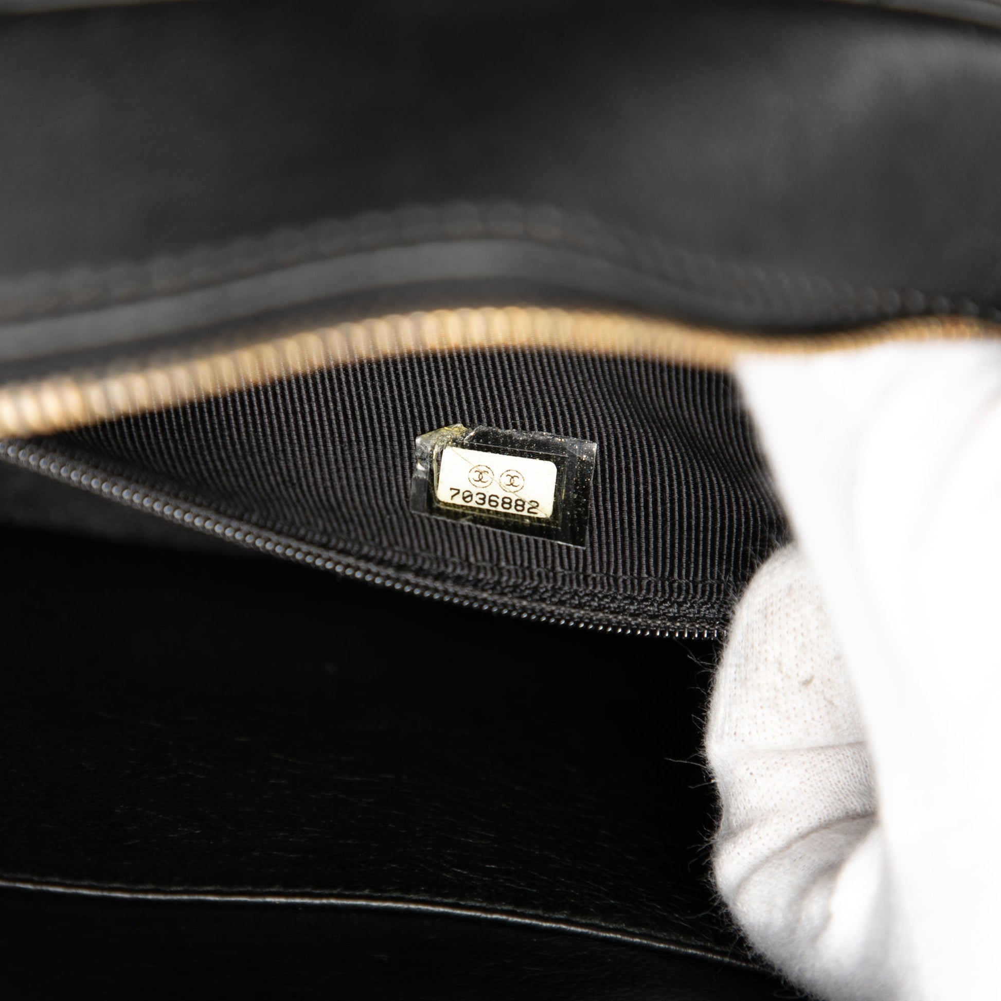 Chanel CC Choco Bar Lambskin Chain Shoulder Bag