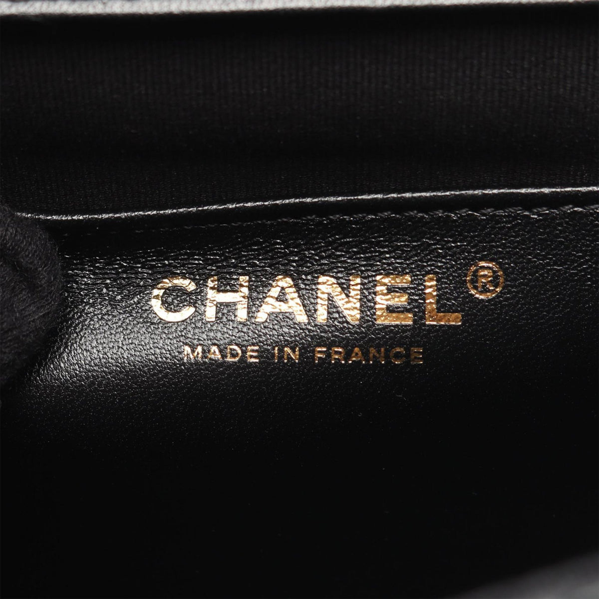 Chanel Mini Quilted Lambskin CC Logo Flap — Black