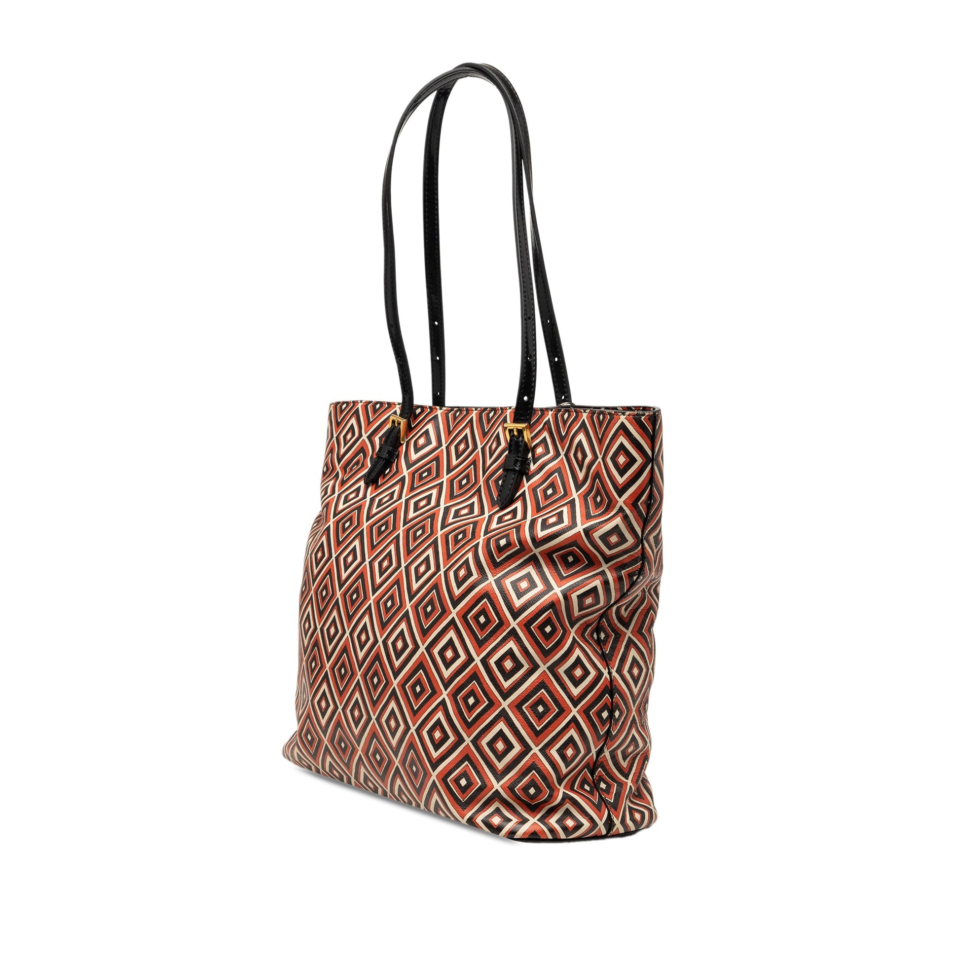 Prada Saffiano Diamond Print Tote