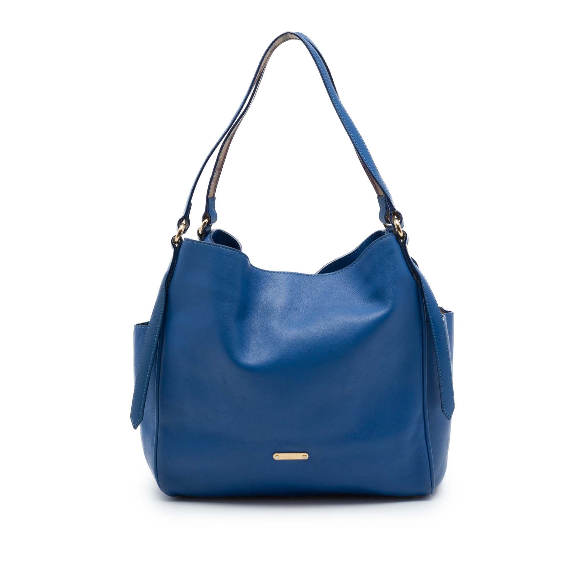 Burberry Small Grained Calfskin Canterbury Tote