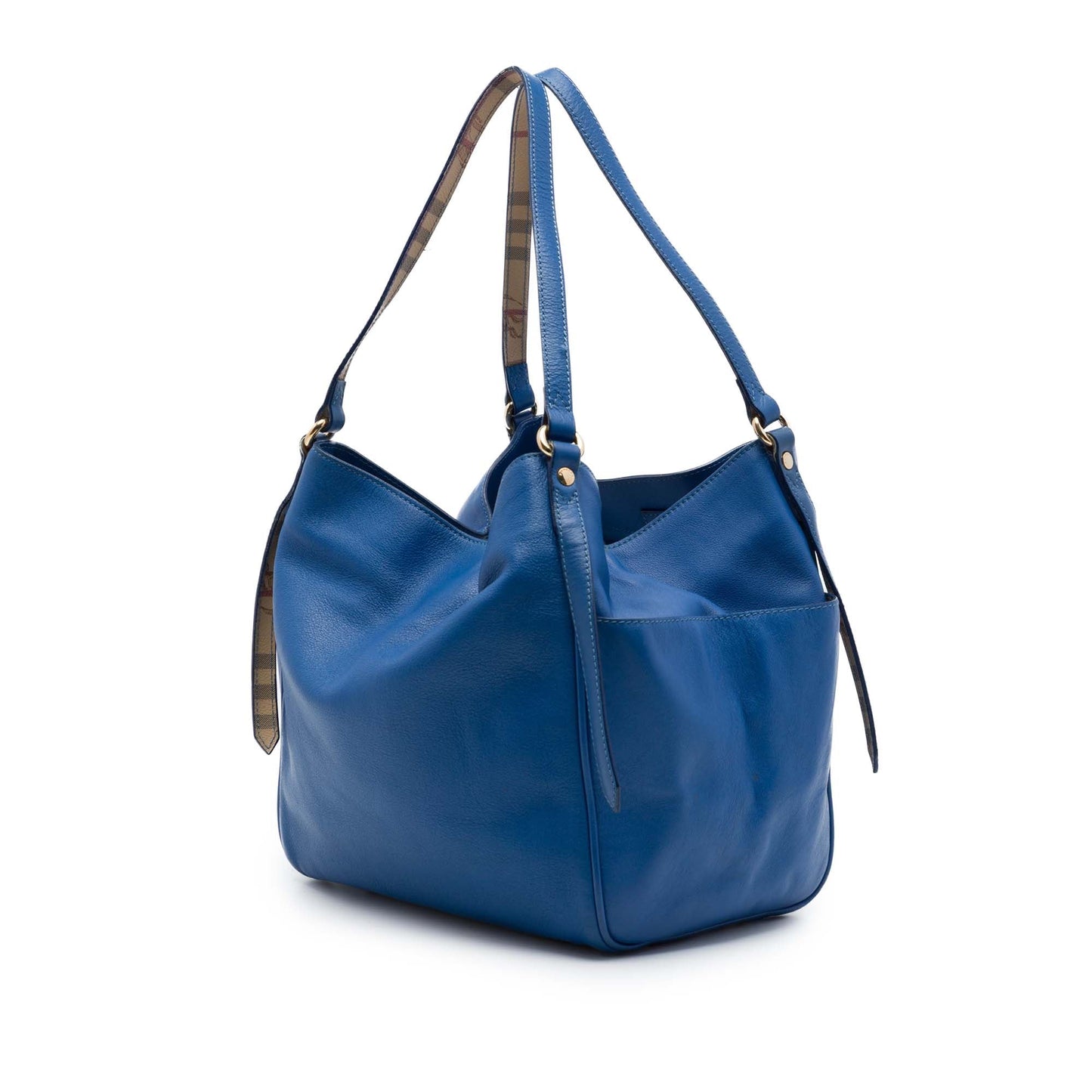 Burberry Small Grained Calfskin Canterbury Tote