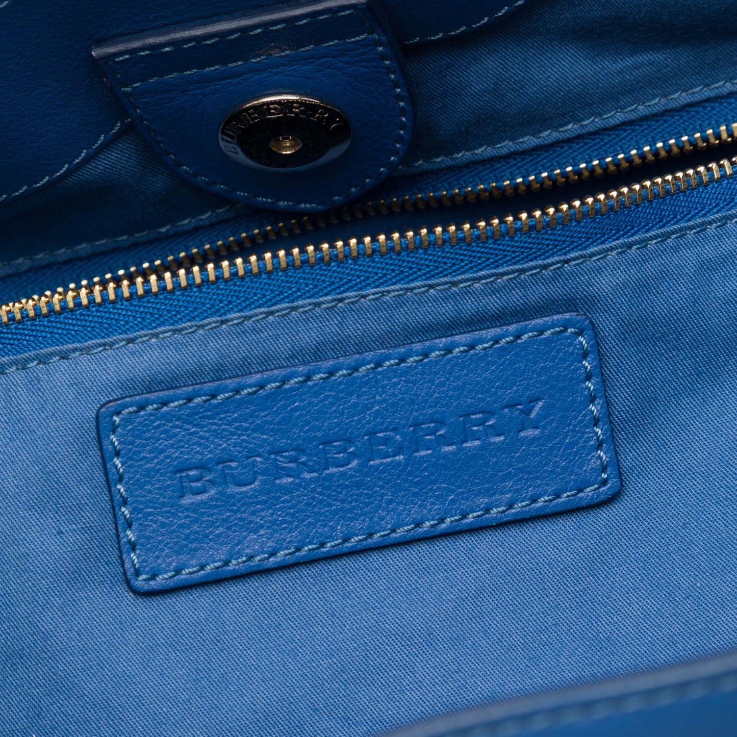 Burberry Small Grained Calfskin Canterbury Tote