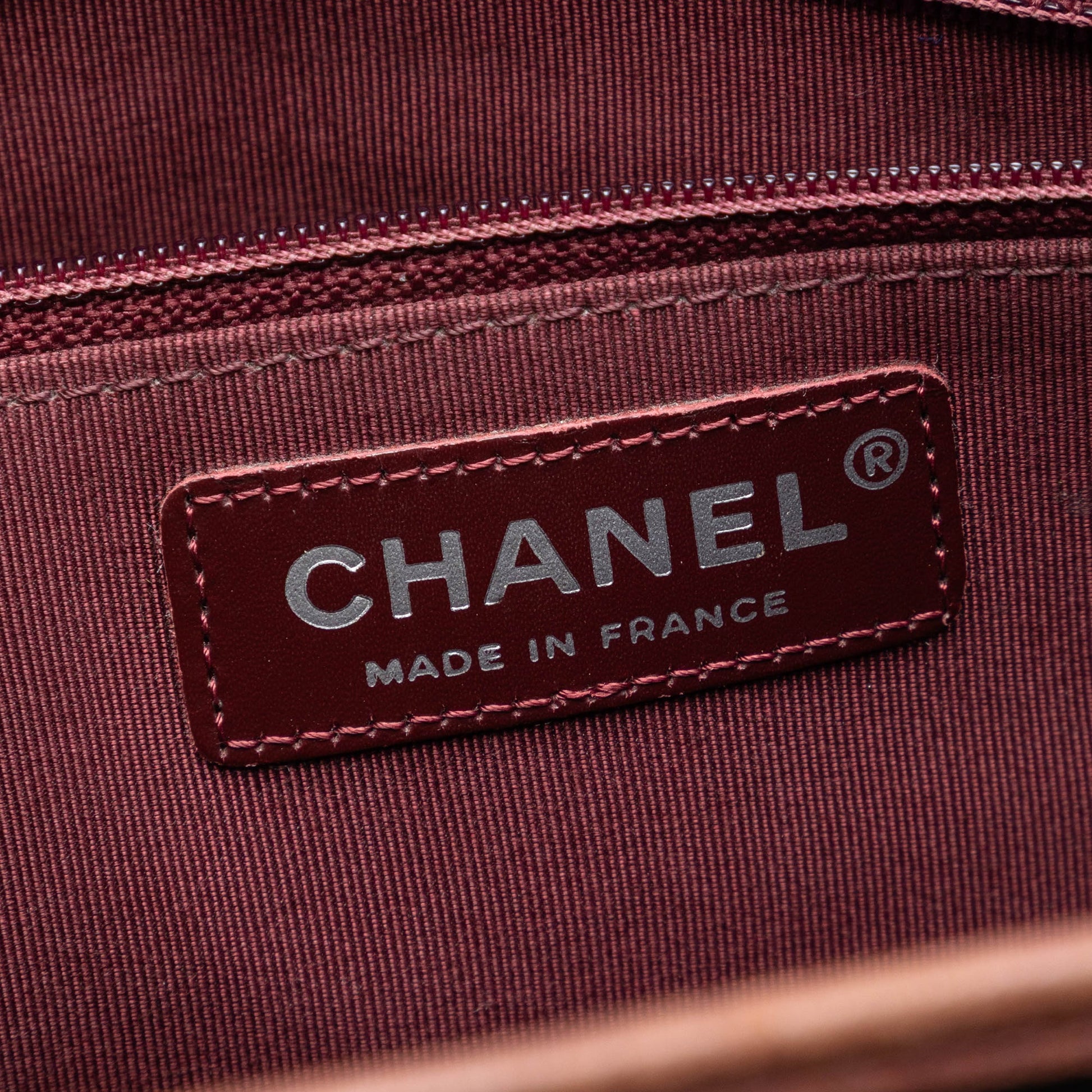 Chanel CC Chocolate Bar Patent Tote