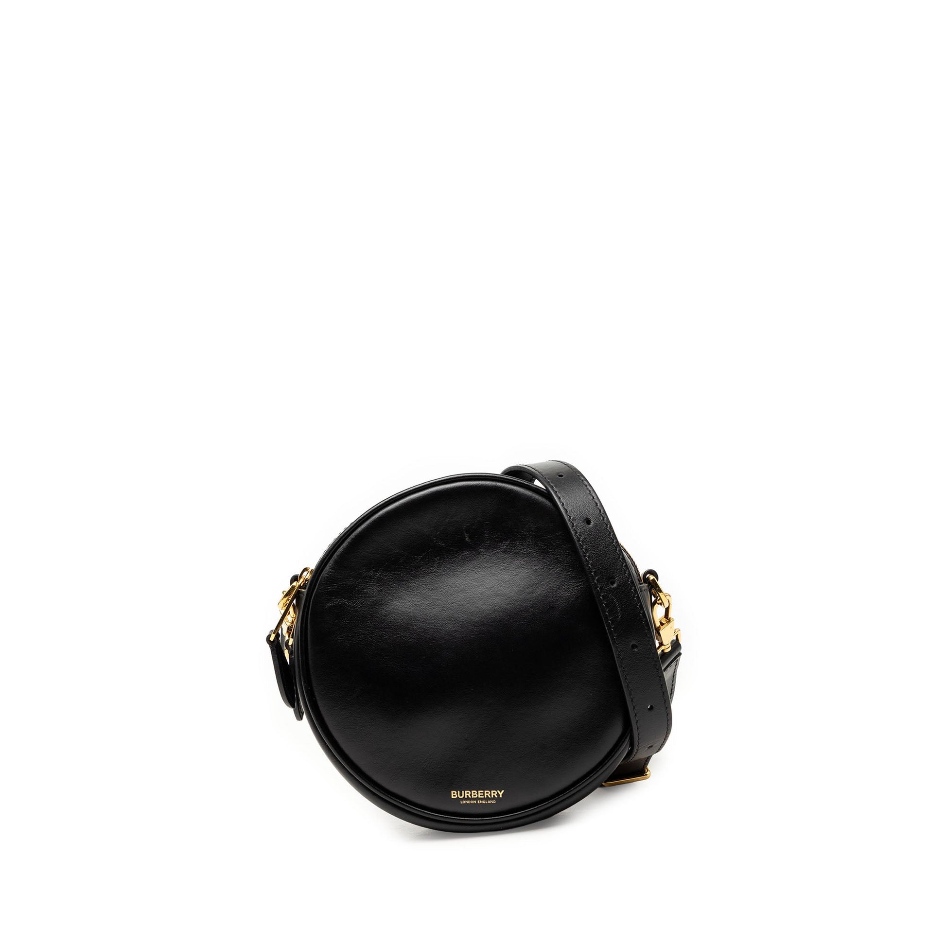Burberry Calfskin Louise Round Crossbody
