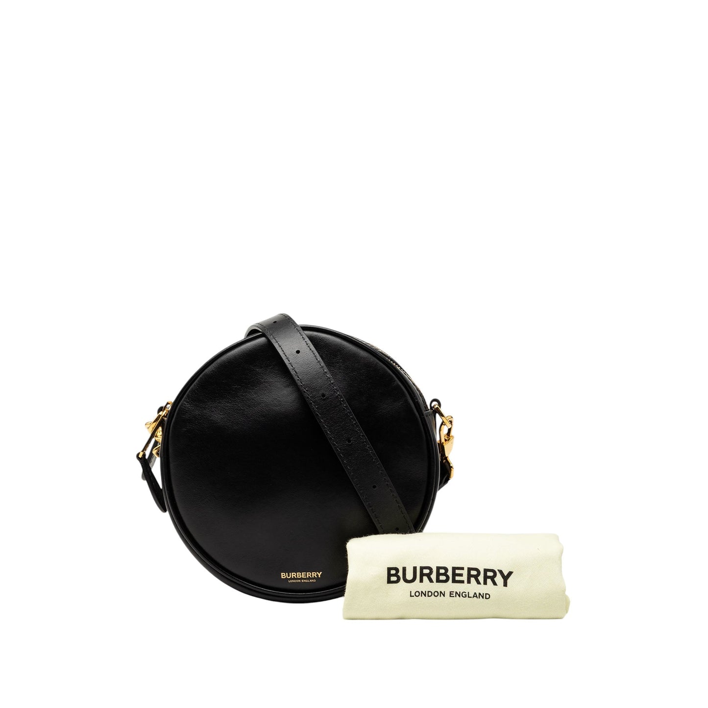 Burberry Calfskin Louise Round Crossbody