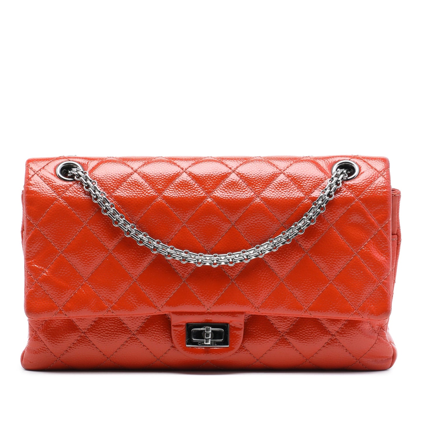 Chanel Quilted Patent Caviar Reissue 2.55 Double Flap 226