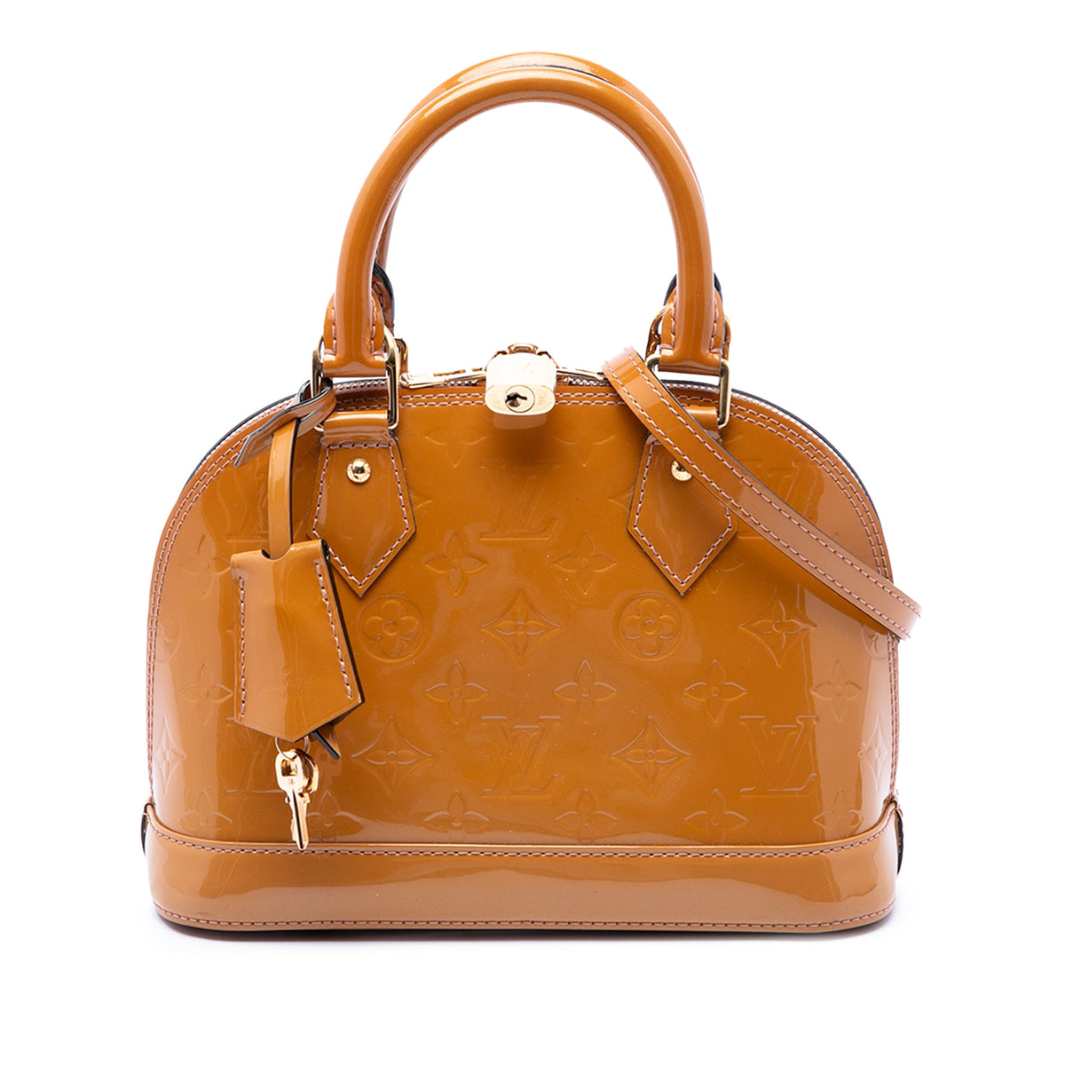 Louis Vuitton Monogram Vernis Alma BB — Brown