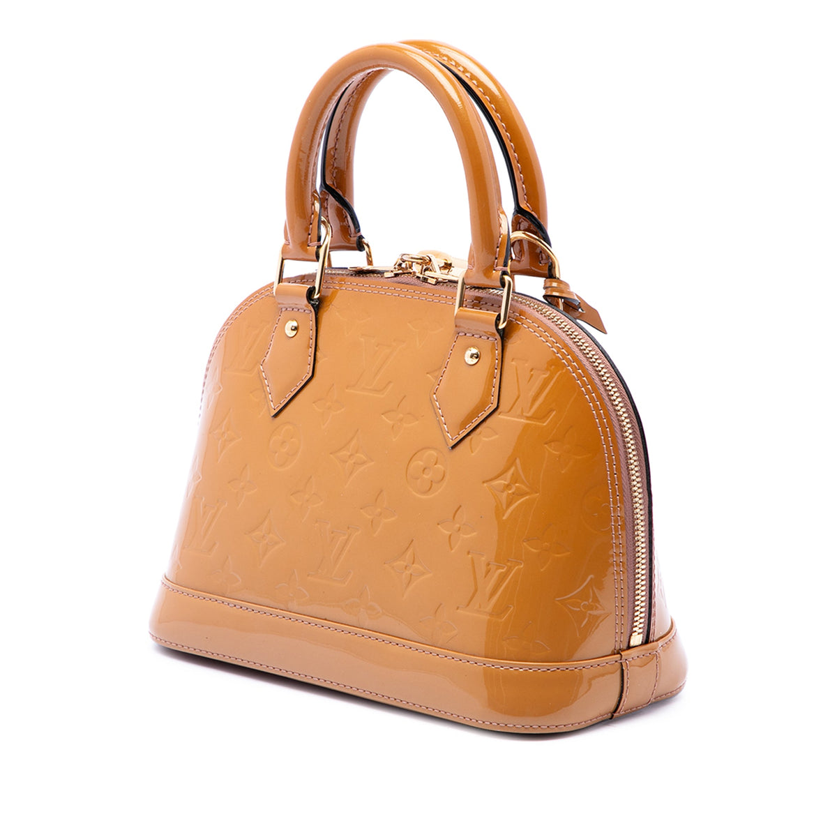 Louis Vuitton Monogram Vernis Alma BB — Brown