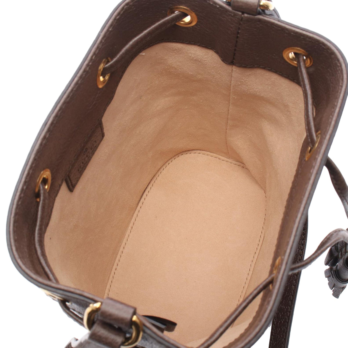 Gucci Mini GG Supreme Web Ophidia Bucket Bag