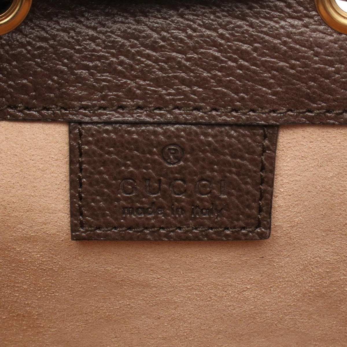Gucci Mini GG Supreme Web Ophidia Bucket Bag