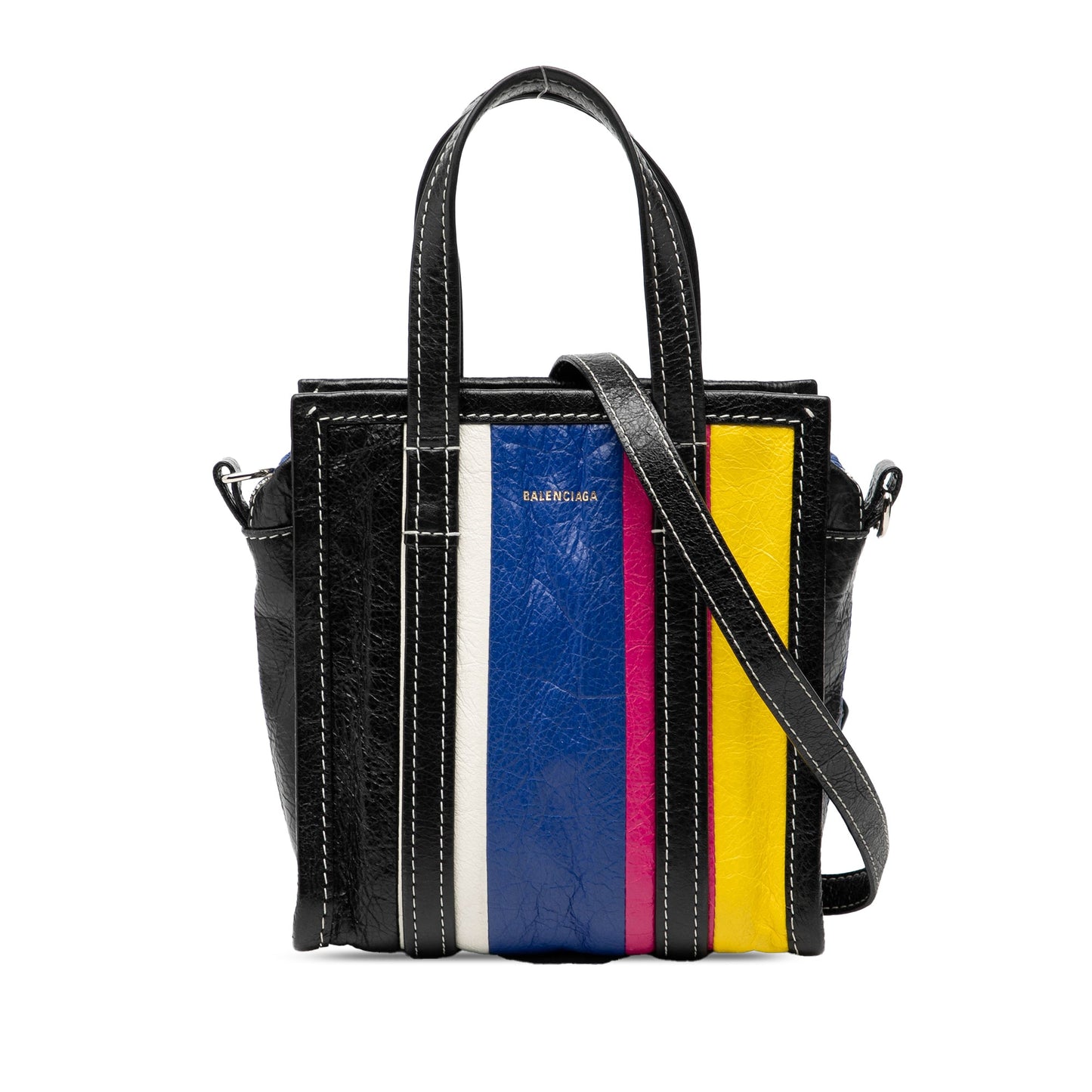 Balenciaga XXS Lambskin Bazar Shopper Satchel