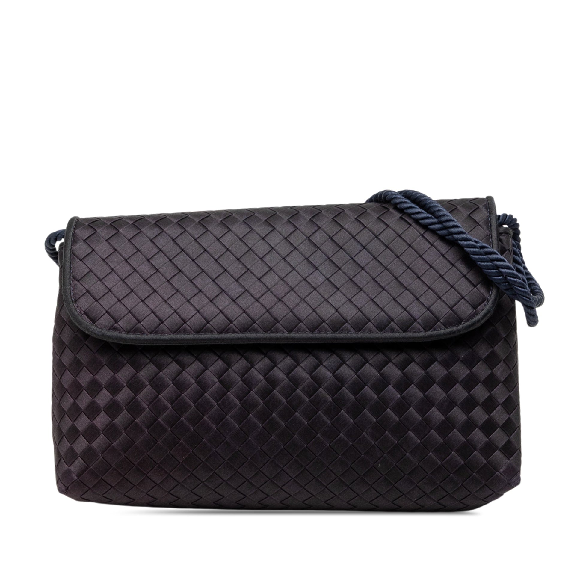 Bottega Veneta Satin Intrecciato Shoulder Bag