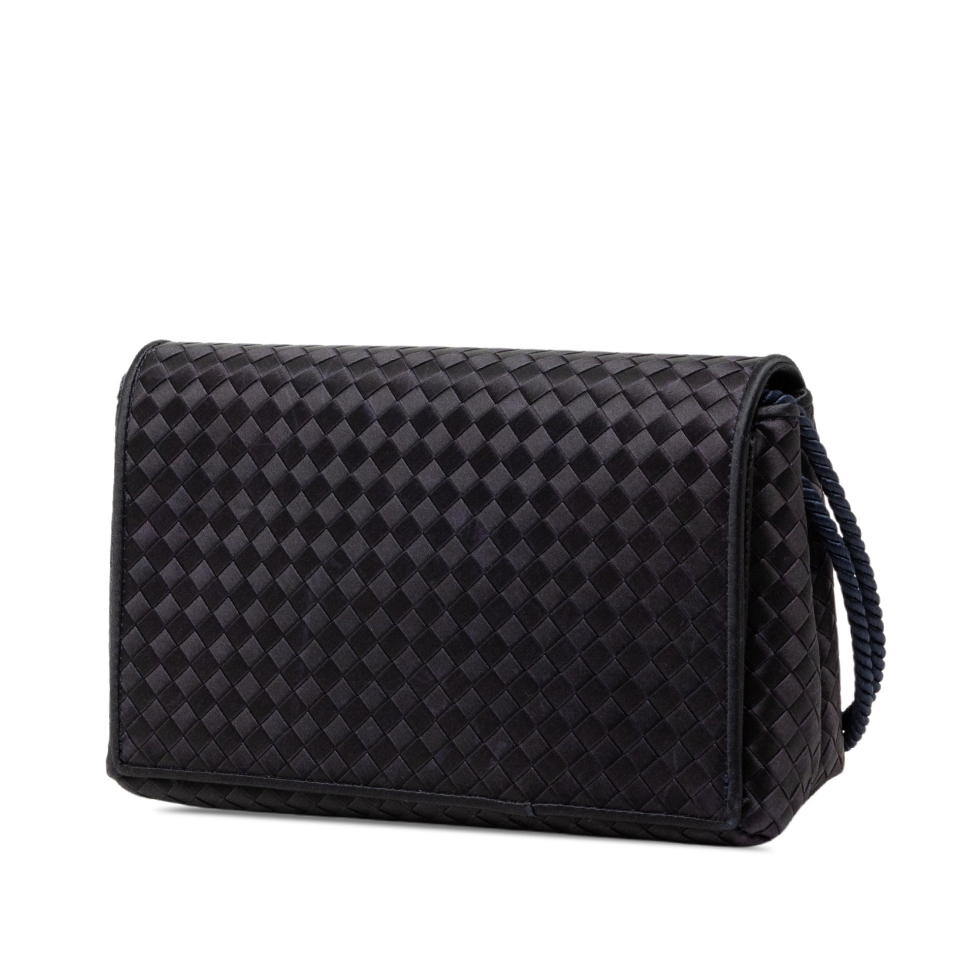 Bottega Veneta Satin Intrecciato Shoulder Bag