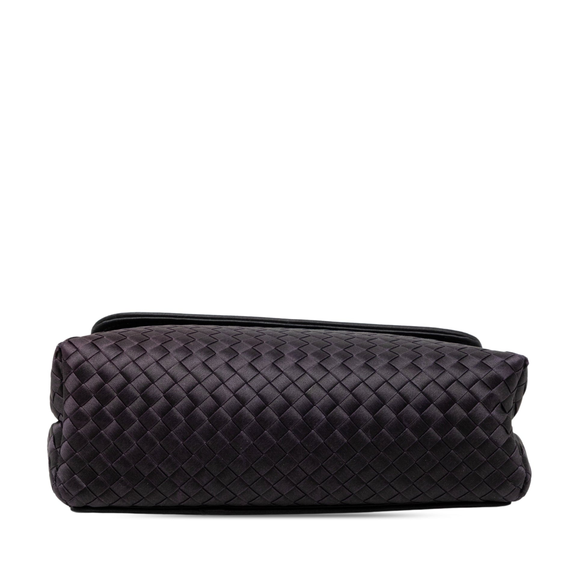 Bottega Veneta Satin Intrecciato Shoulder Bag