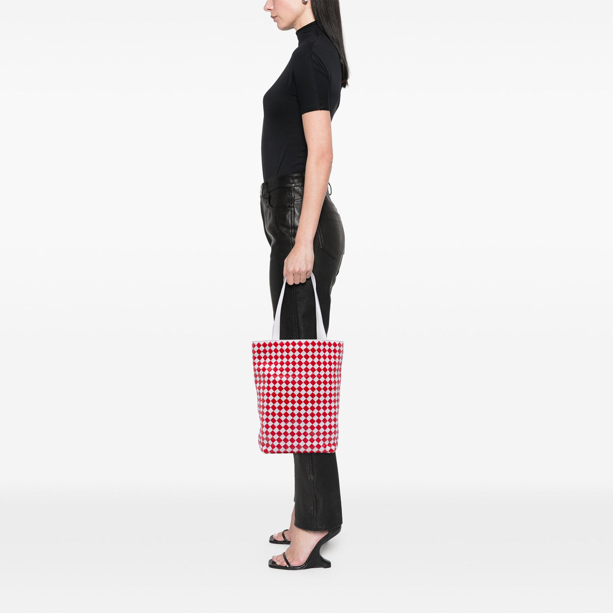 Bottega Veneta Nappa Intrecciato Check Avenue Tote
