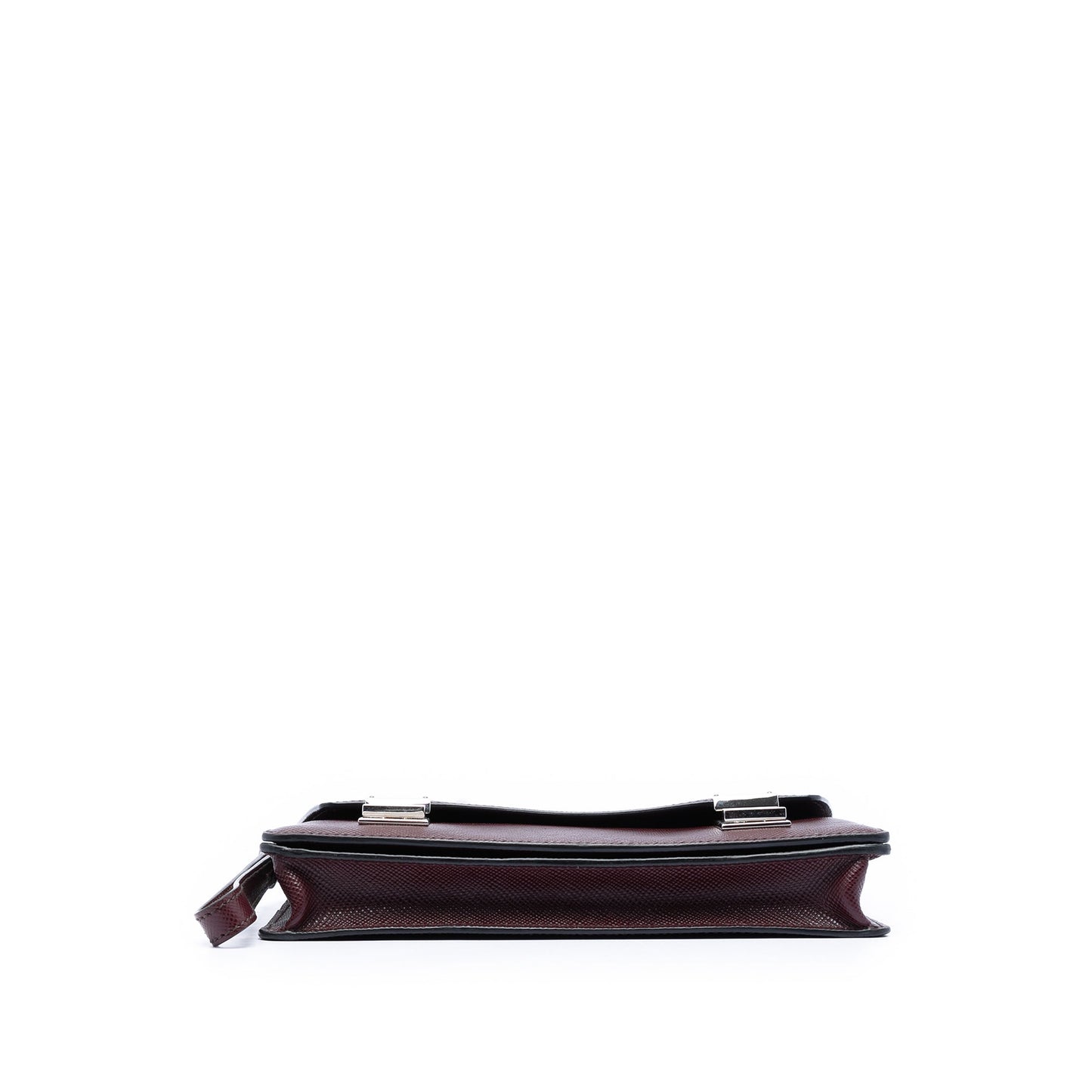 Prada Saffiano Double Lock Convertible Clutch