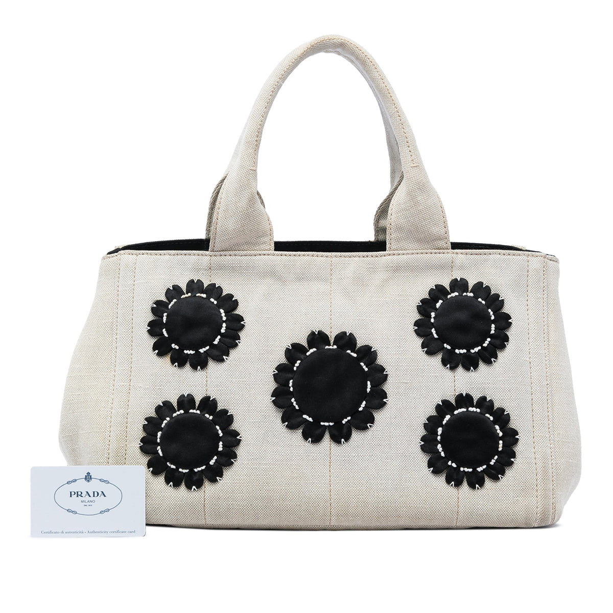 Prada Canvas Canapa Mistolino Tote