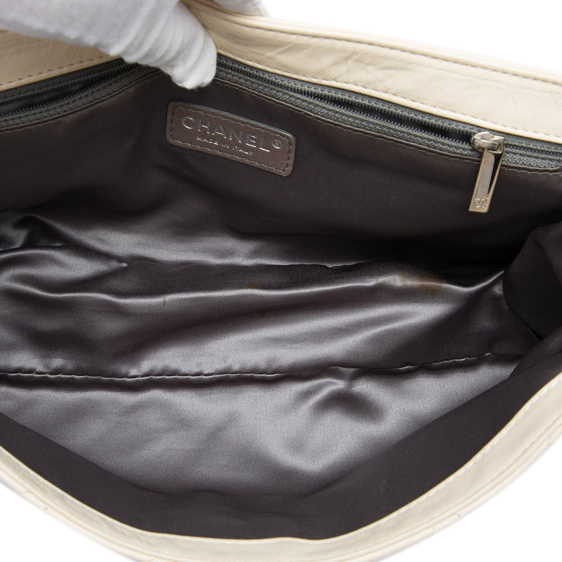 Chanel Quilted Aged Lambskin Reissue 2.55 East West Flap