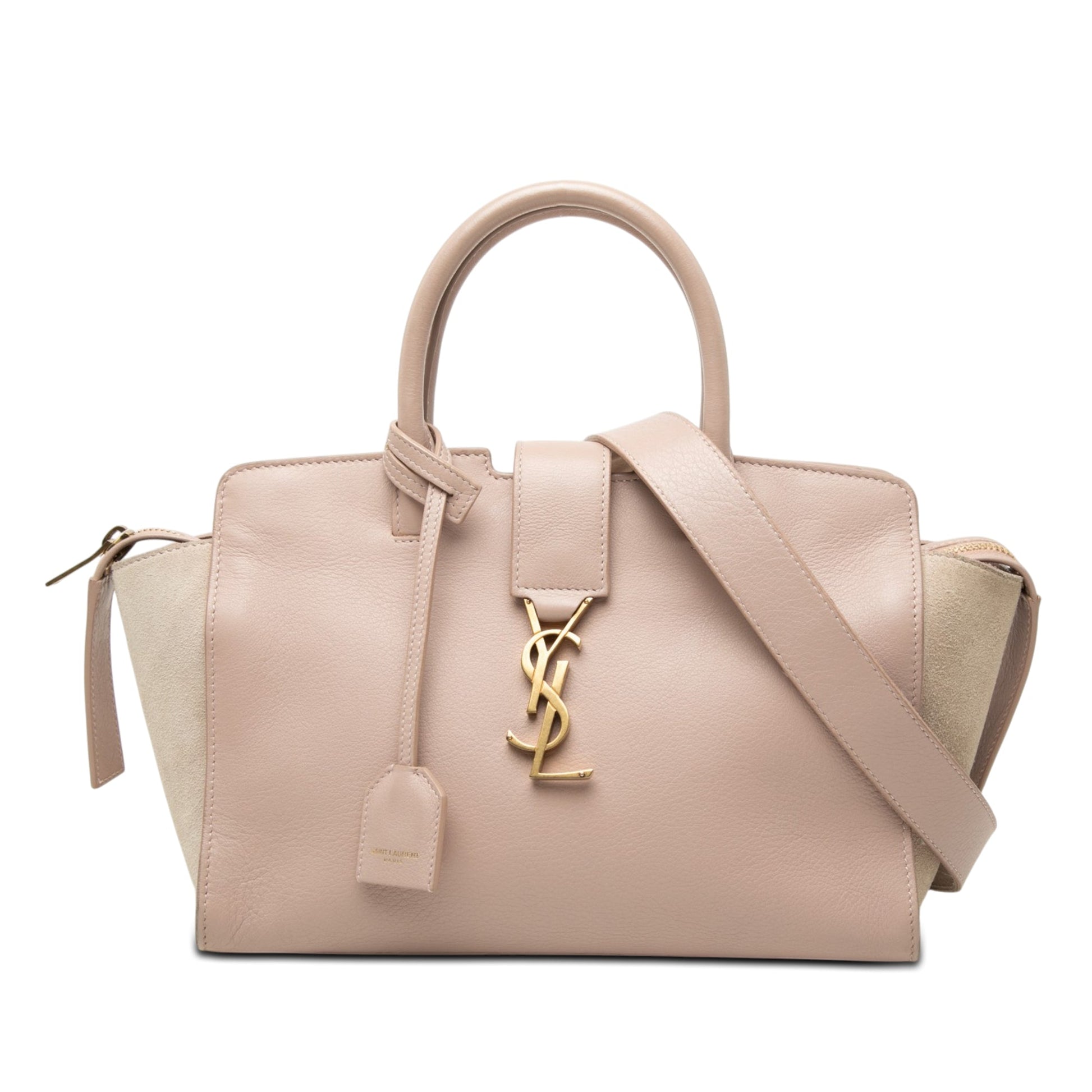 Saint Laurent Baby Leather Monogram Downtown Cabas Satchel