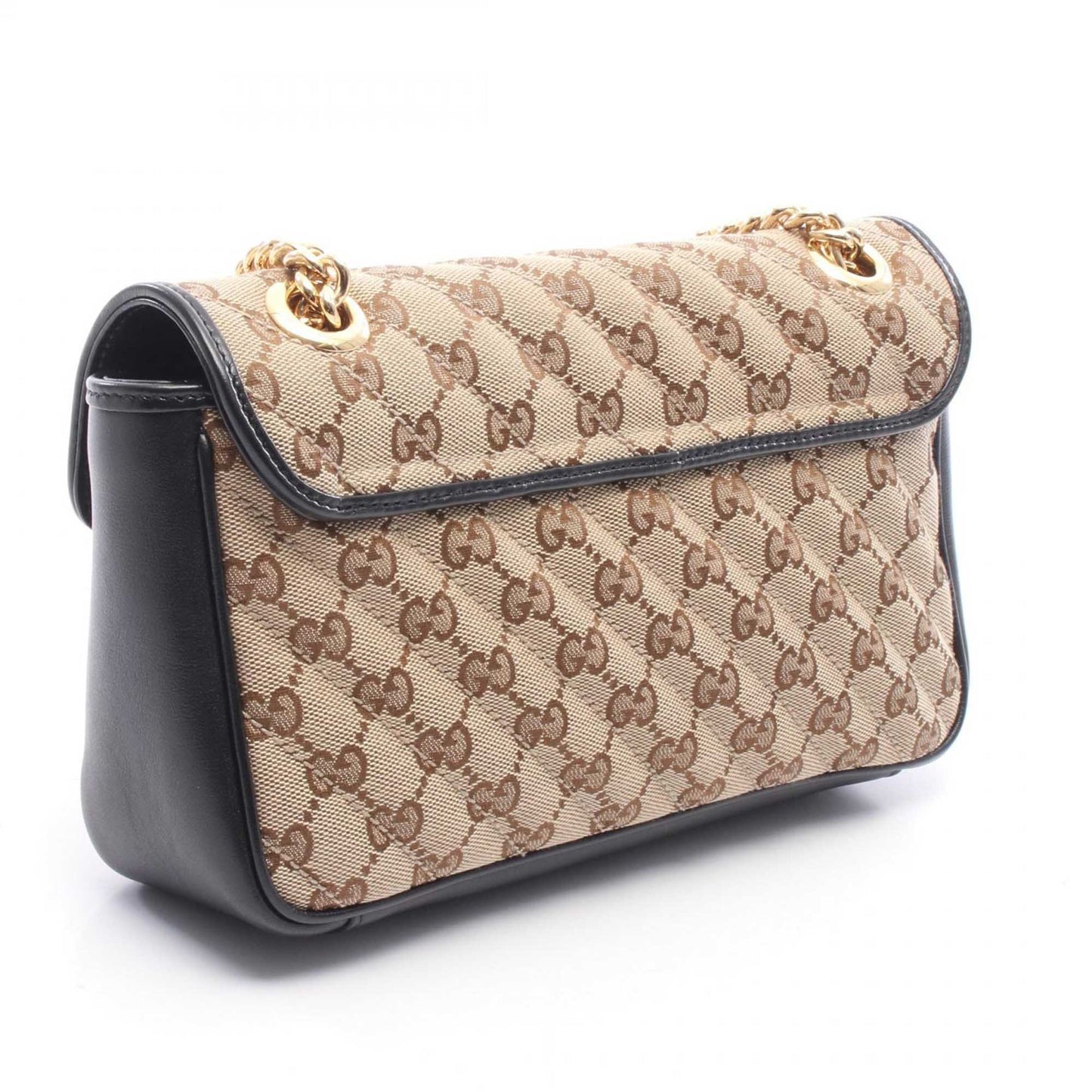 Gucci Medium GG Marmont Matelasse Diagonal GG Canvas Shoulder Bag