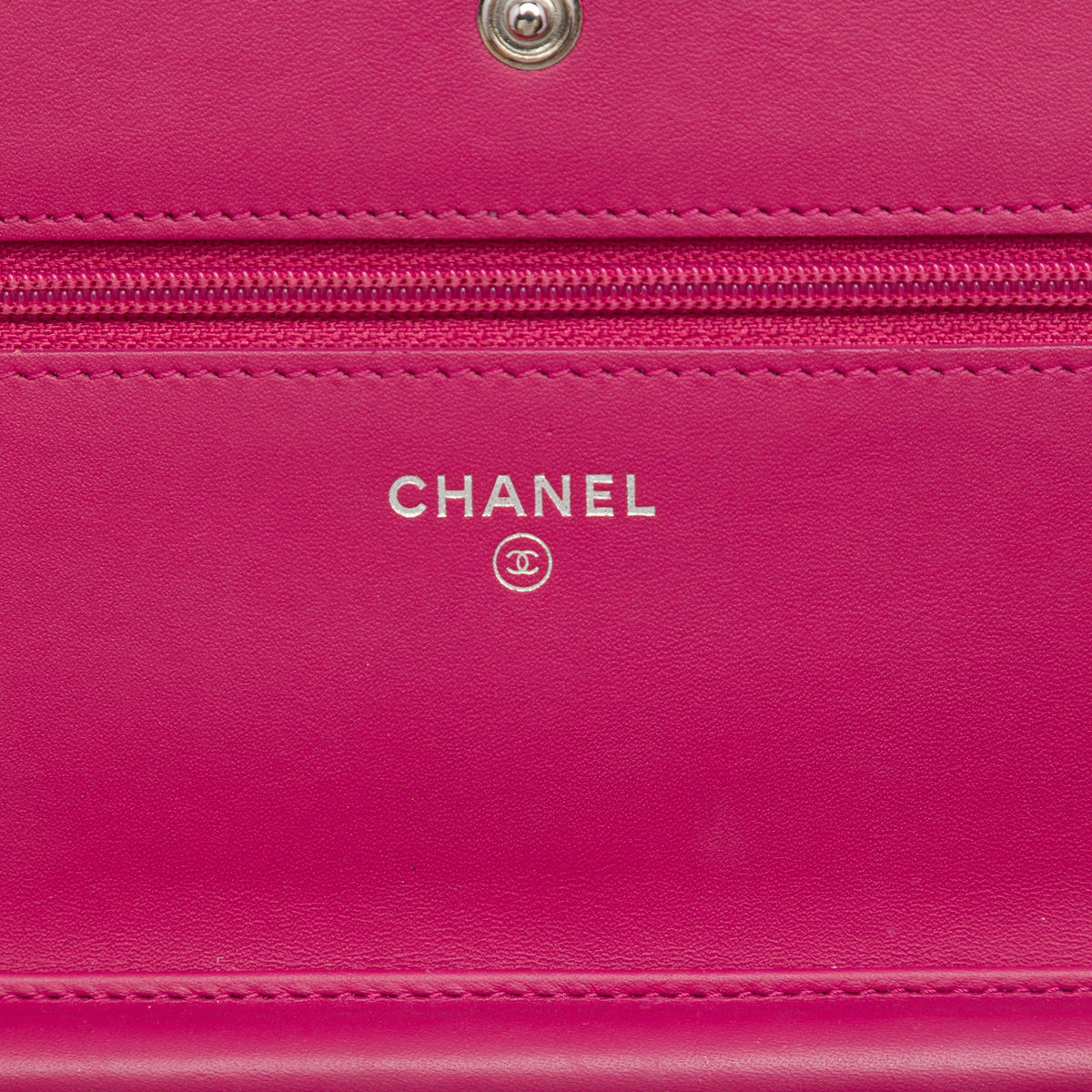 Chanel CC Quilted Patent Brilliant Wallet On Chain