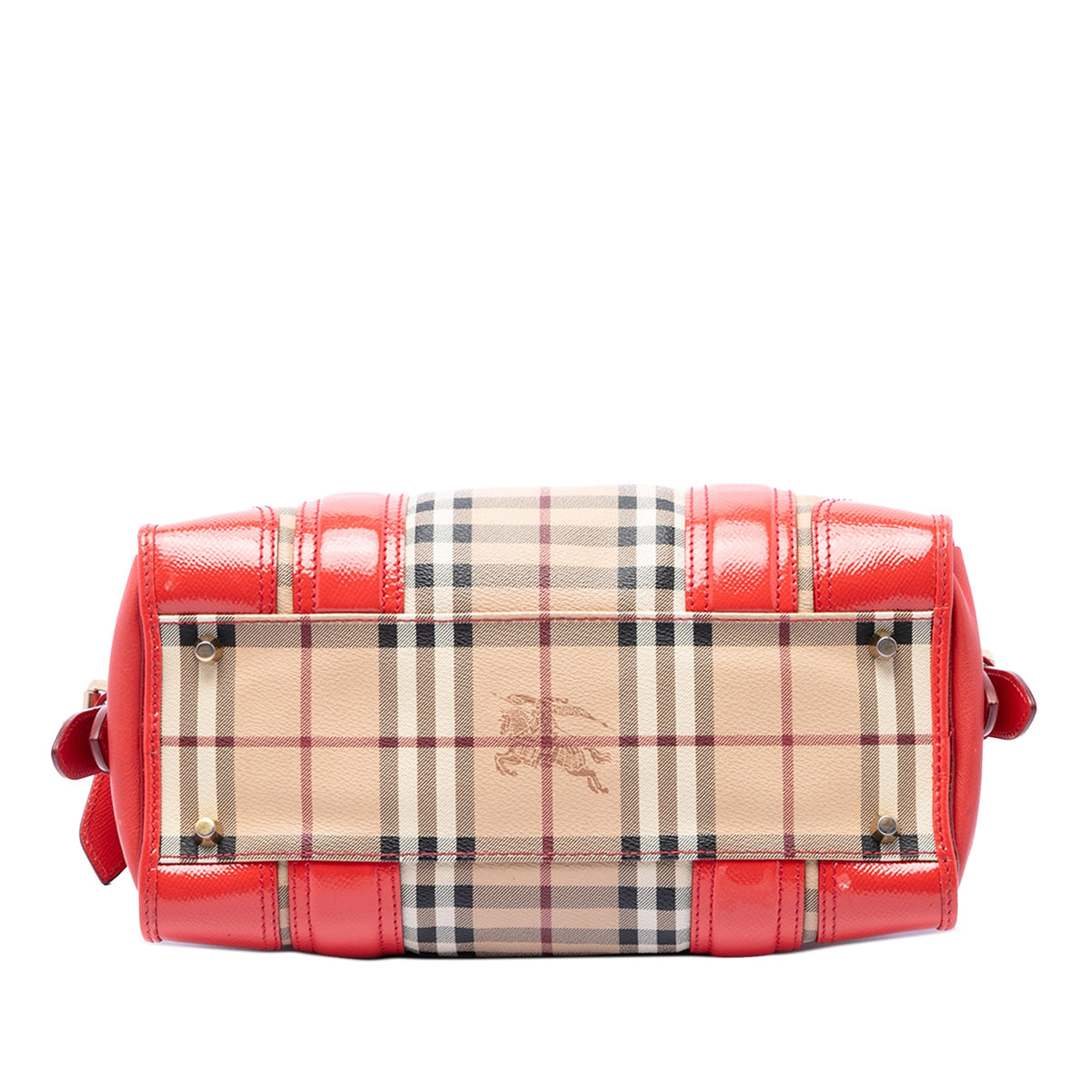 Burberry Haymarket Check Coated Canvas Minford Portrait Satchel