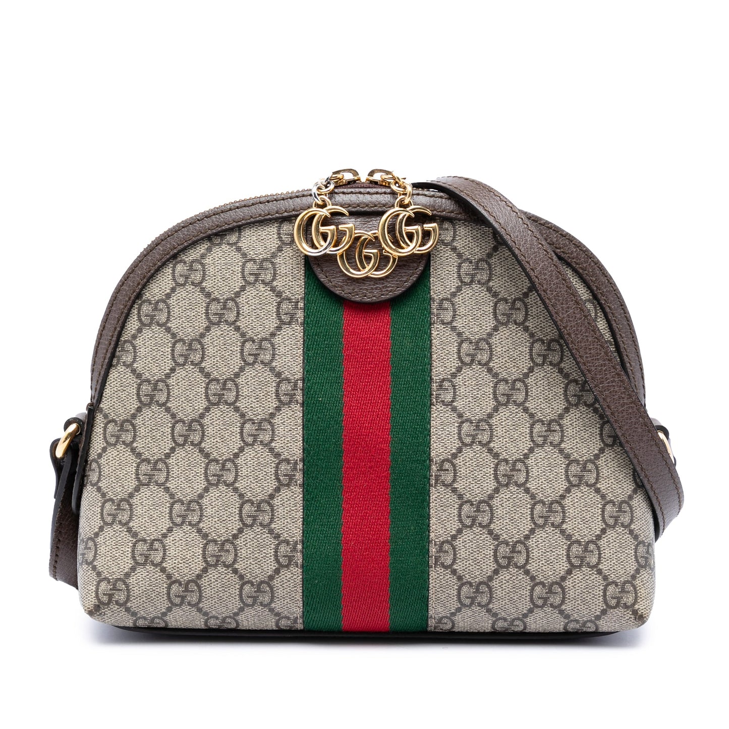 Gucci Small GG Supreme Web Ophidia Dome Crossbody