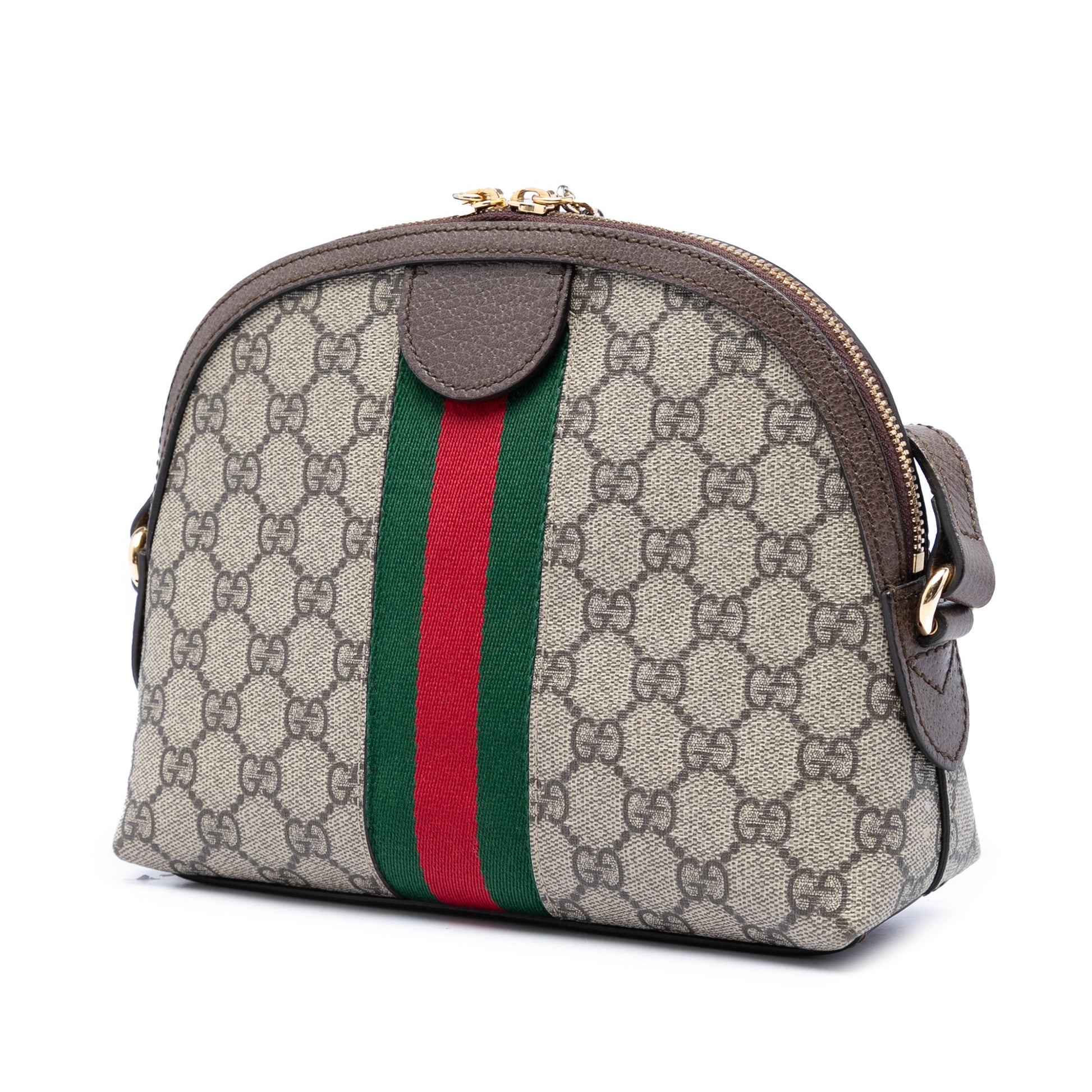 Gucci Small GG Supreme Web Ophidia Dome Crossbody