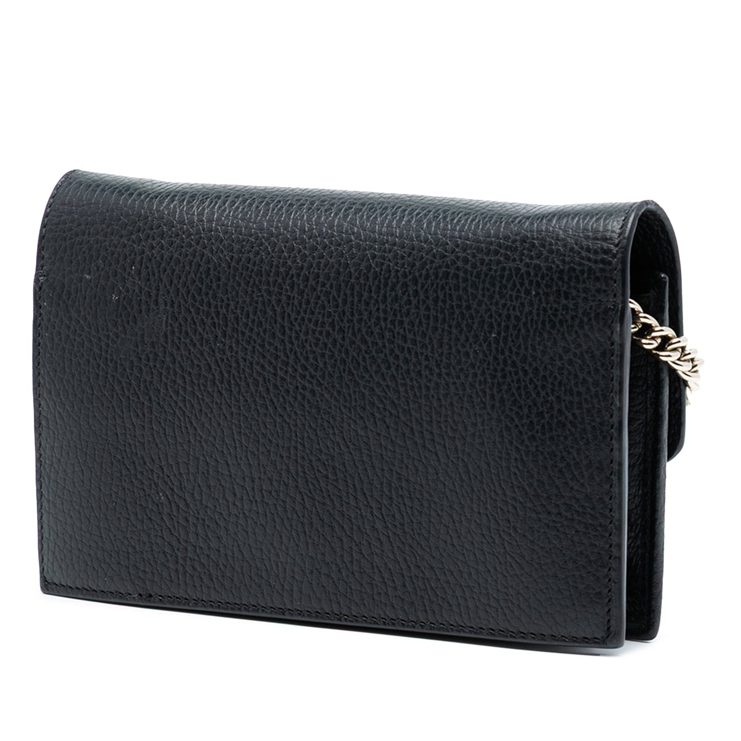 Gucci Leather Interlocking G Dollar Wallet on Chain