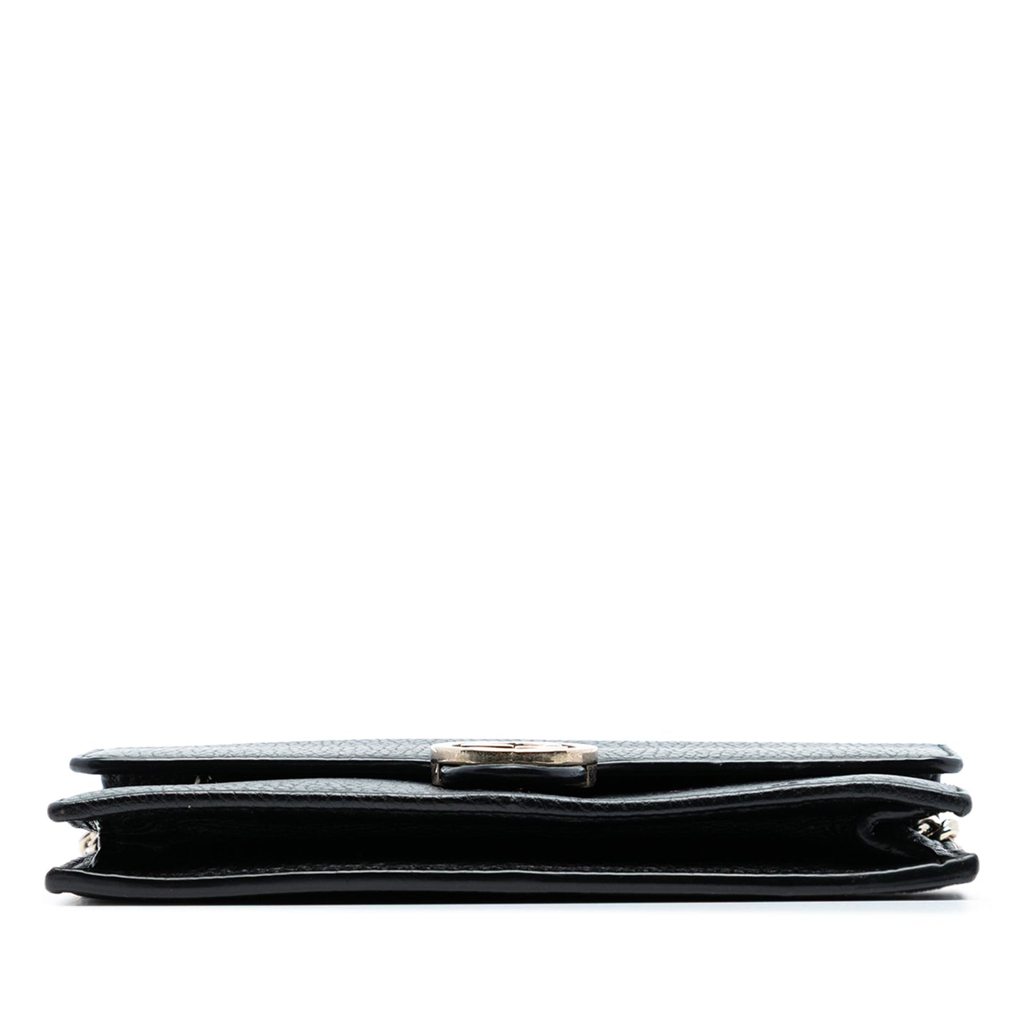 Gucci Leather Interlocking G Dollar Wallet on Chain