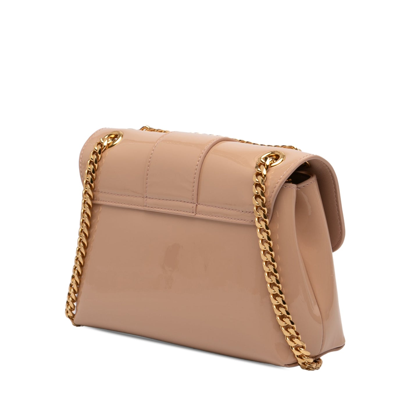 Celine Teen Patent Triomphe Victoire Chain Shoulder Bag