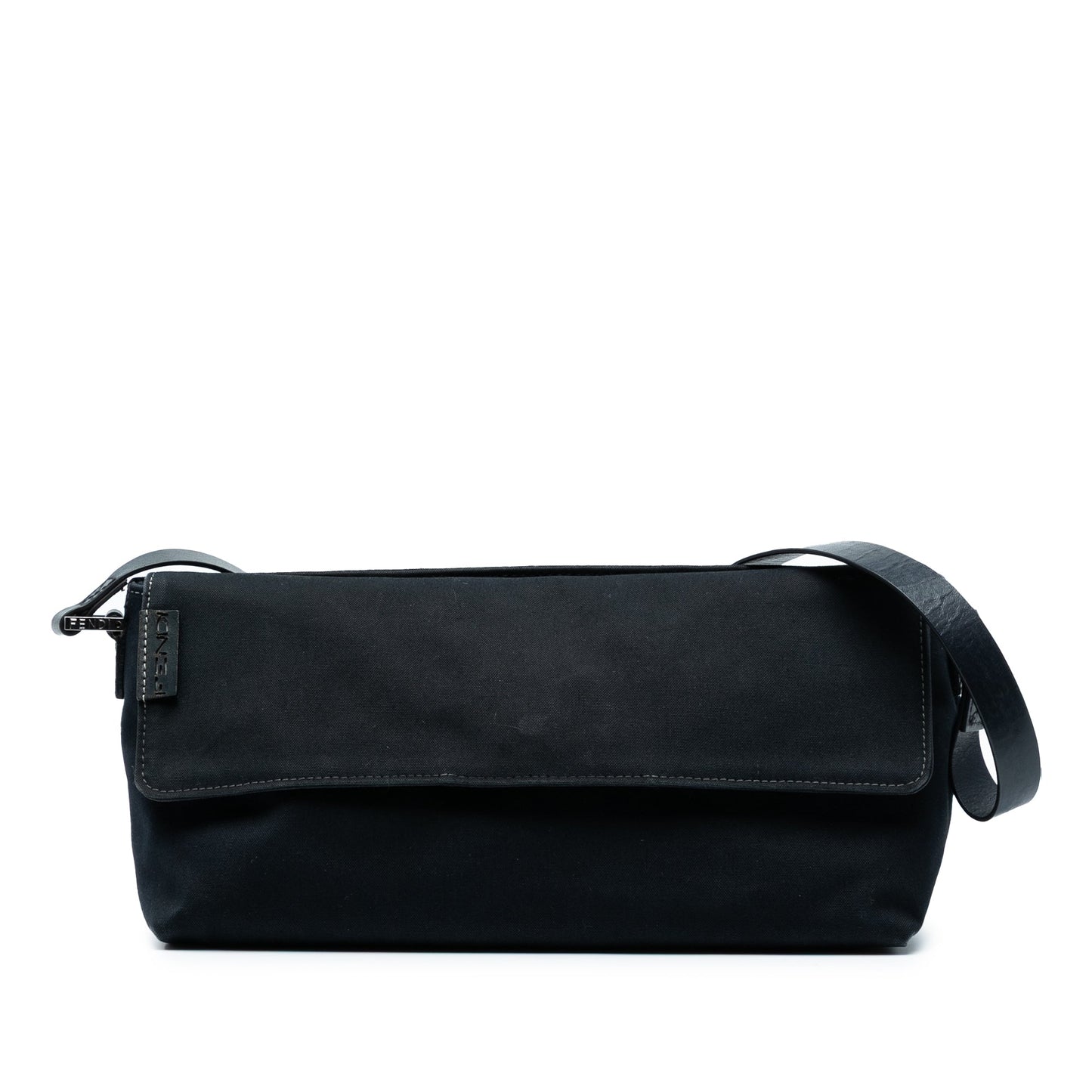 Fendi Canvas Baguette Shoulder Bag
