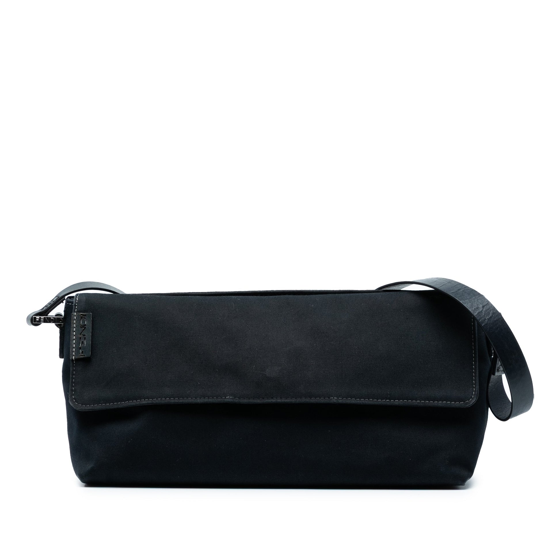 Fendi Canvas Baguette Shoulder Bag