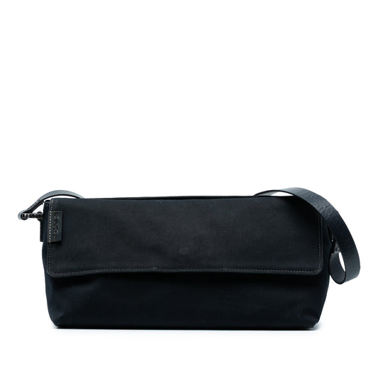 Fendi Canvas Baguette Shoulder Bag