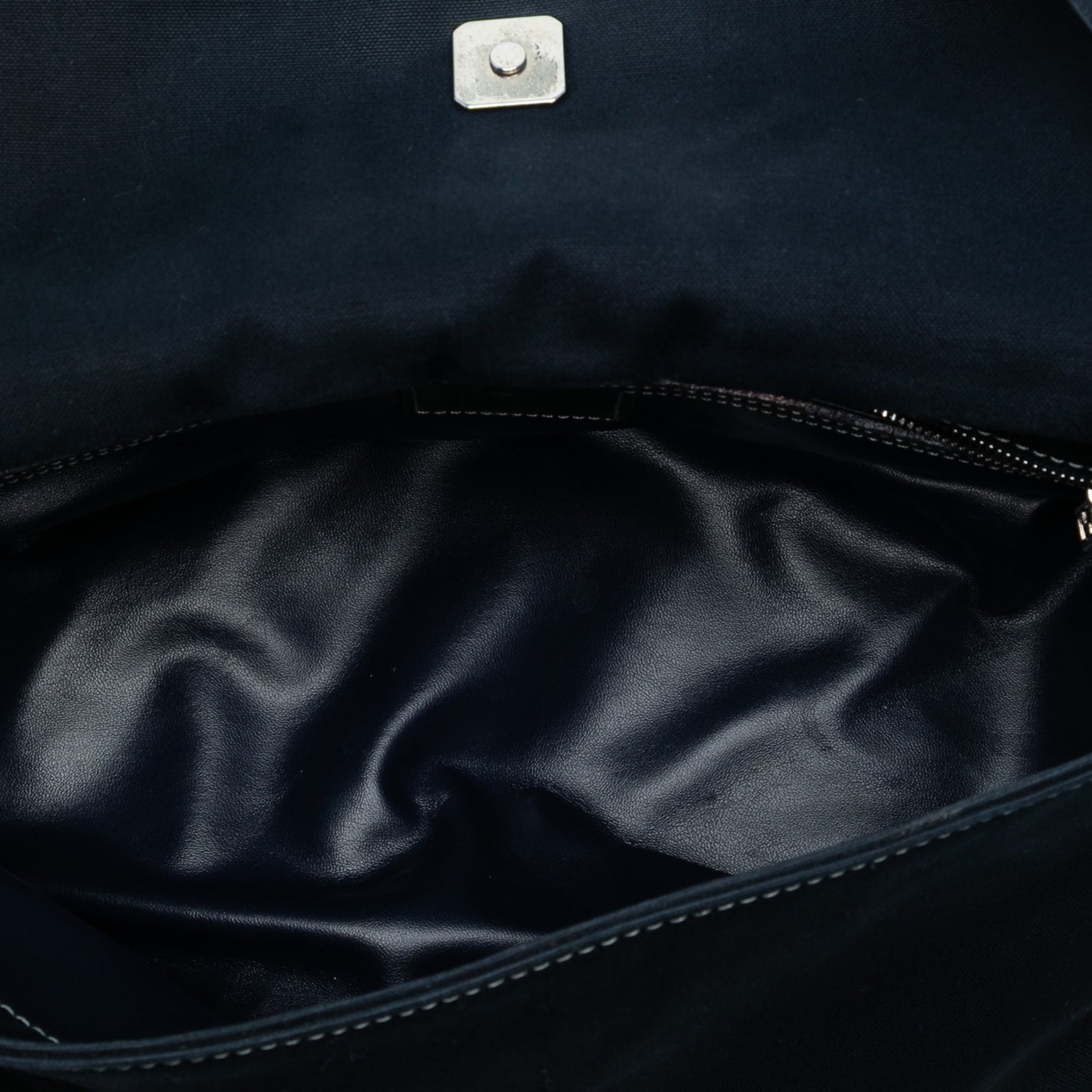 Fendi Canvas Baguette Shoulder Bag