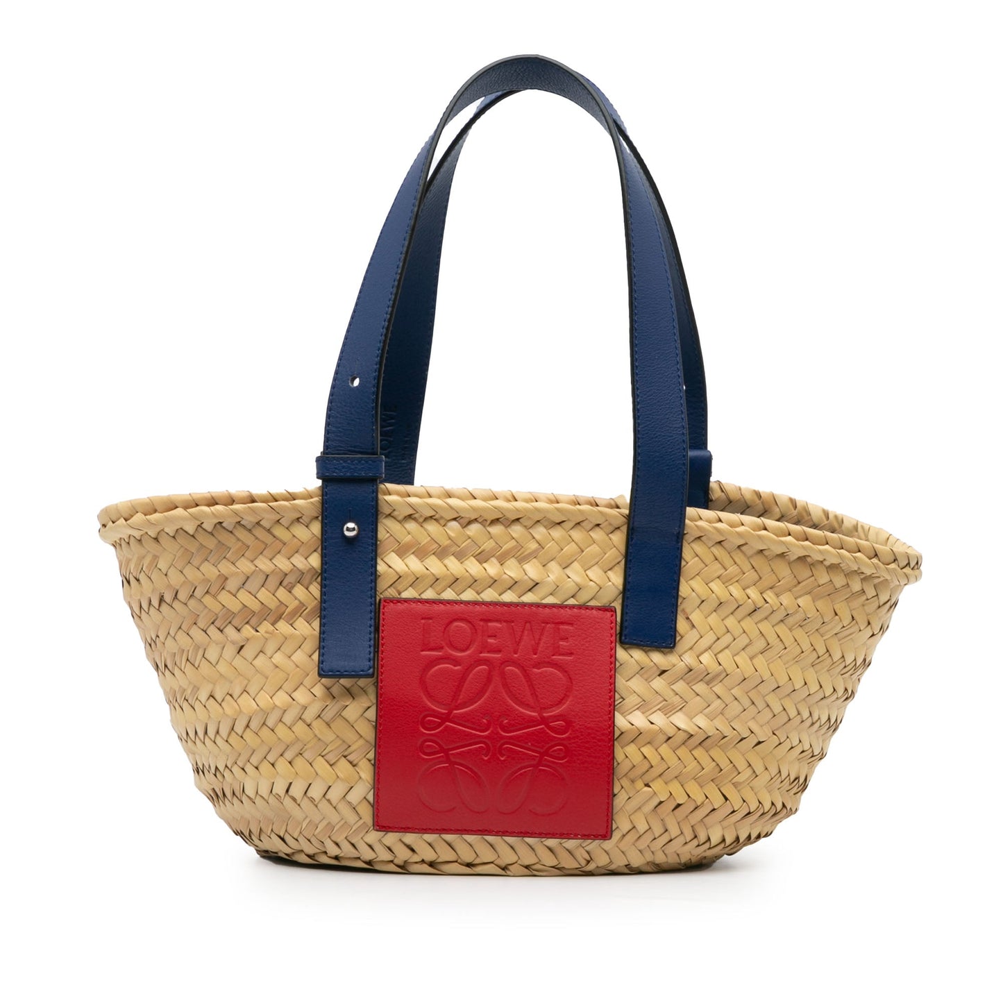 LOEWE Small Raffia Basket Tote
